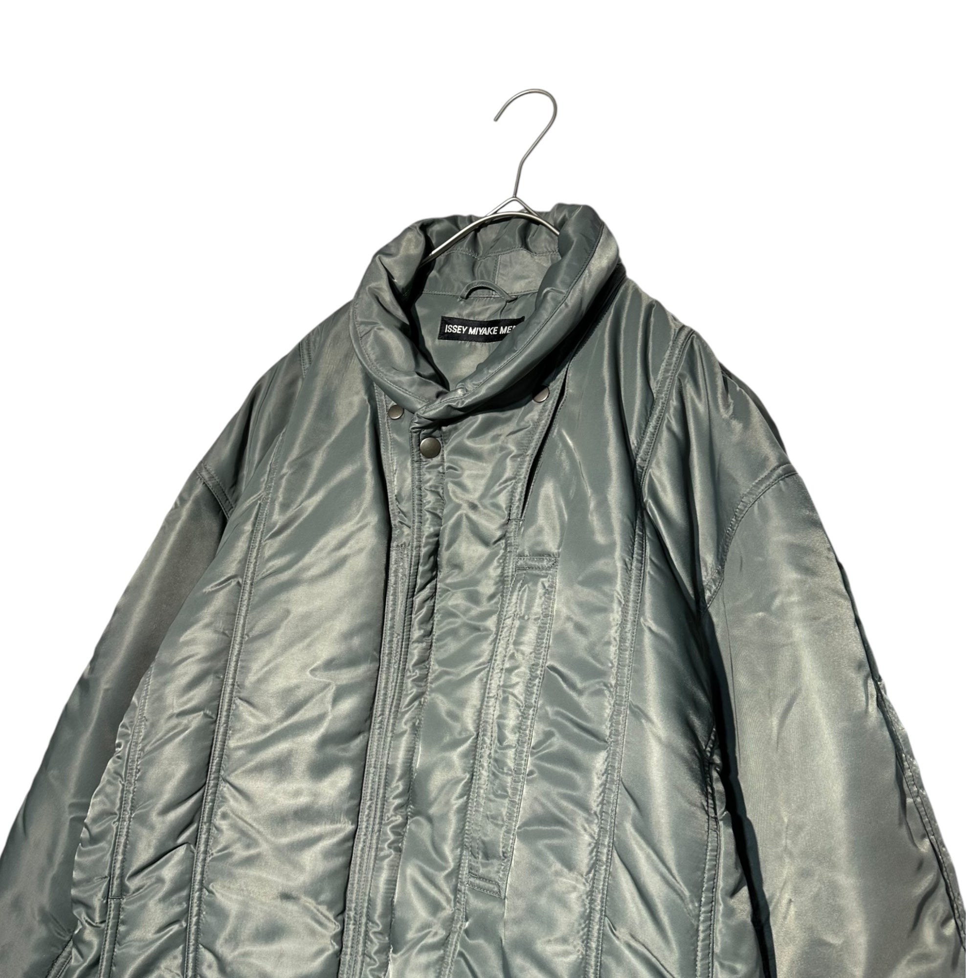 ISSEY MIYAKE MEN(イッセイミヤケメン) 01AW Archive Tech Nylon Parachute Jacket アーカイブ テック ナイロン パラシュート ジャケット ME13FD083 3(L程度) グレーカーキ