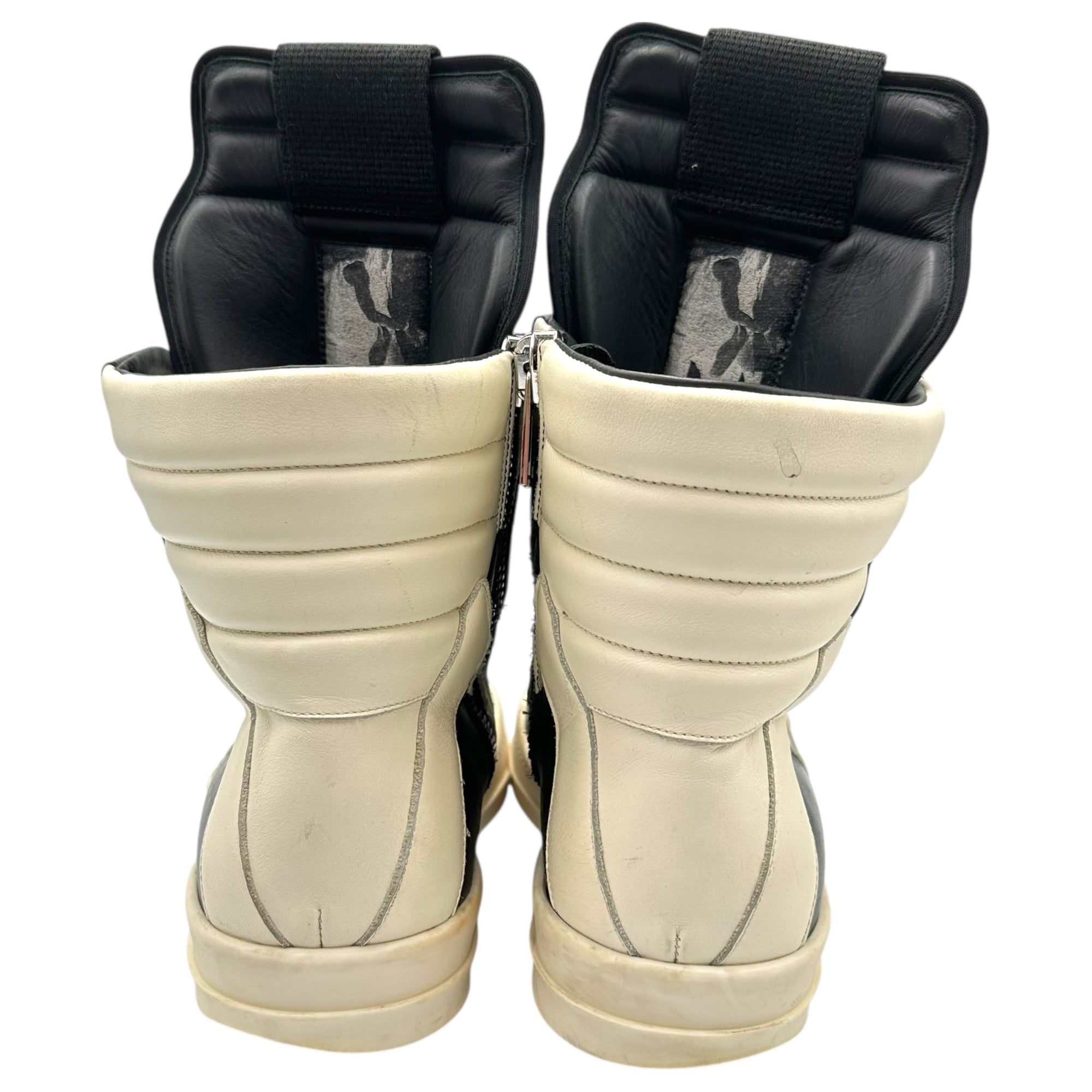 Rick Owens(リックオウエンス) 22SS GEOBASKET ジオバスケット RU01B1894 LRO 9111 43 ブラック×ホワイト ハイカット スニーカー