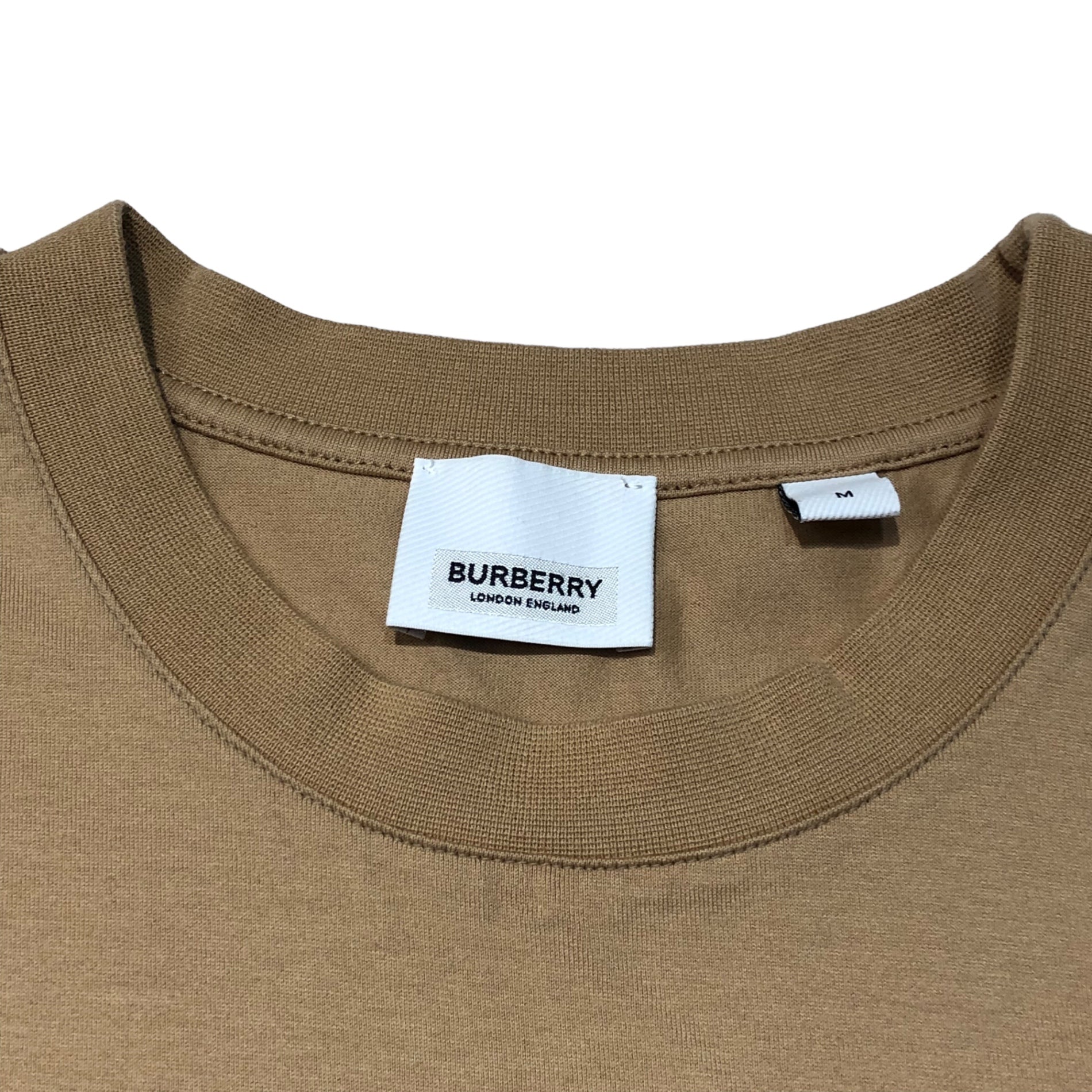 BURBERRY(バーバリー) Location Print Cotton Oversized T-shirt ロケーションプリント オーバーサイズ Tシャツ 8043275/71E M ベージュ×ブラック