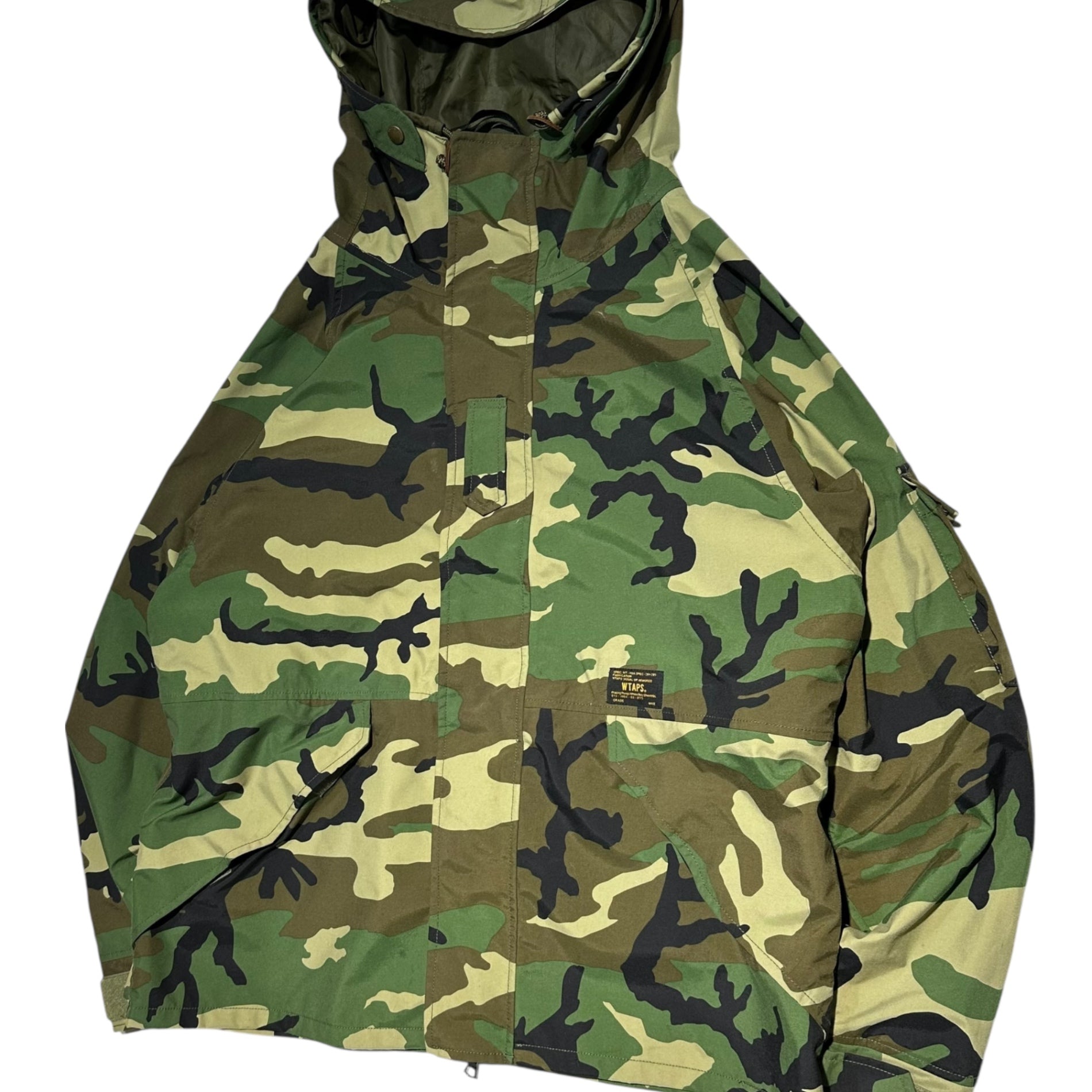 WTAPS(ダブルタップス) 15AW EX31 SNEAK COLLECTION NYLON TAFFETA TETRATEX 152LTDT-JKM01S 迷彩 カモフラ マウンテンパーカー ジャケット ブルゾン 152LTDT-JKM01S 2(M程度) カーキ