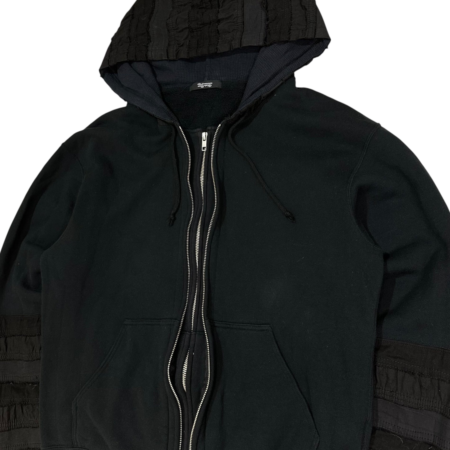 UNDERCOVERISM(アンダーカバイズム) 14SS SCAB Hagi Twin Zip Hoodie 青山限定 ハギ ツイン ジップ パーカー M9802 2 ブラック