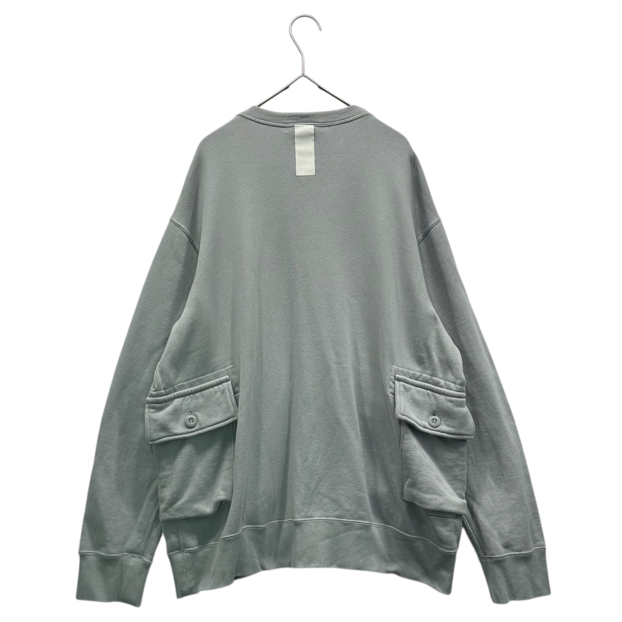 COMME des GARCONS HOMME(コムデギャルソンオム) 24SS Cotton Sweatshirt Cardigan コットン スウェット カーディガン AD2023 S ライトグレー HM-T002