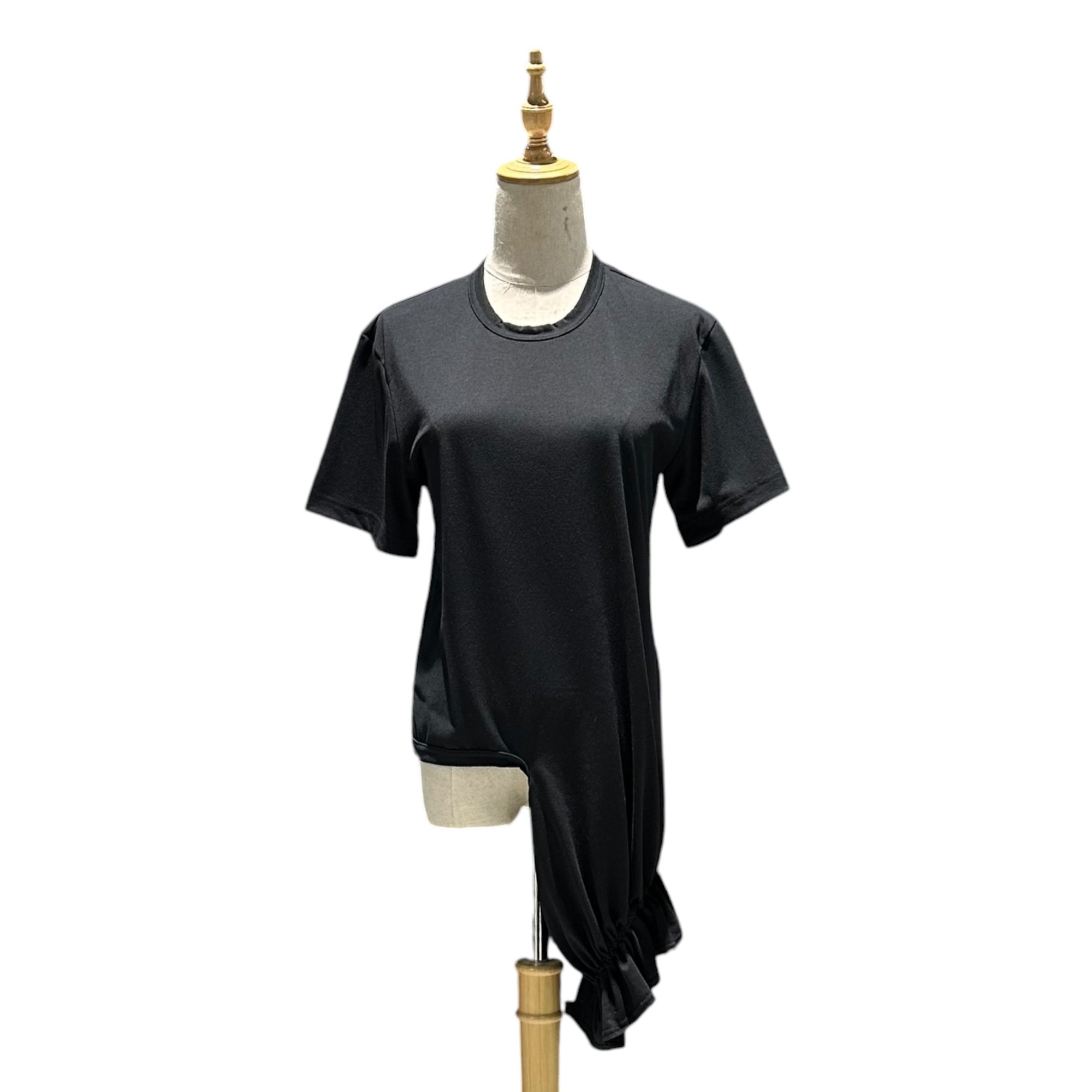 COMME des GARCONS(コムデギャルソン) 2026SS Esther Asymmetrical T-Shirt エステル アシンメトリー Tシャツ GQ-T027 S ブラック AD2025