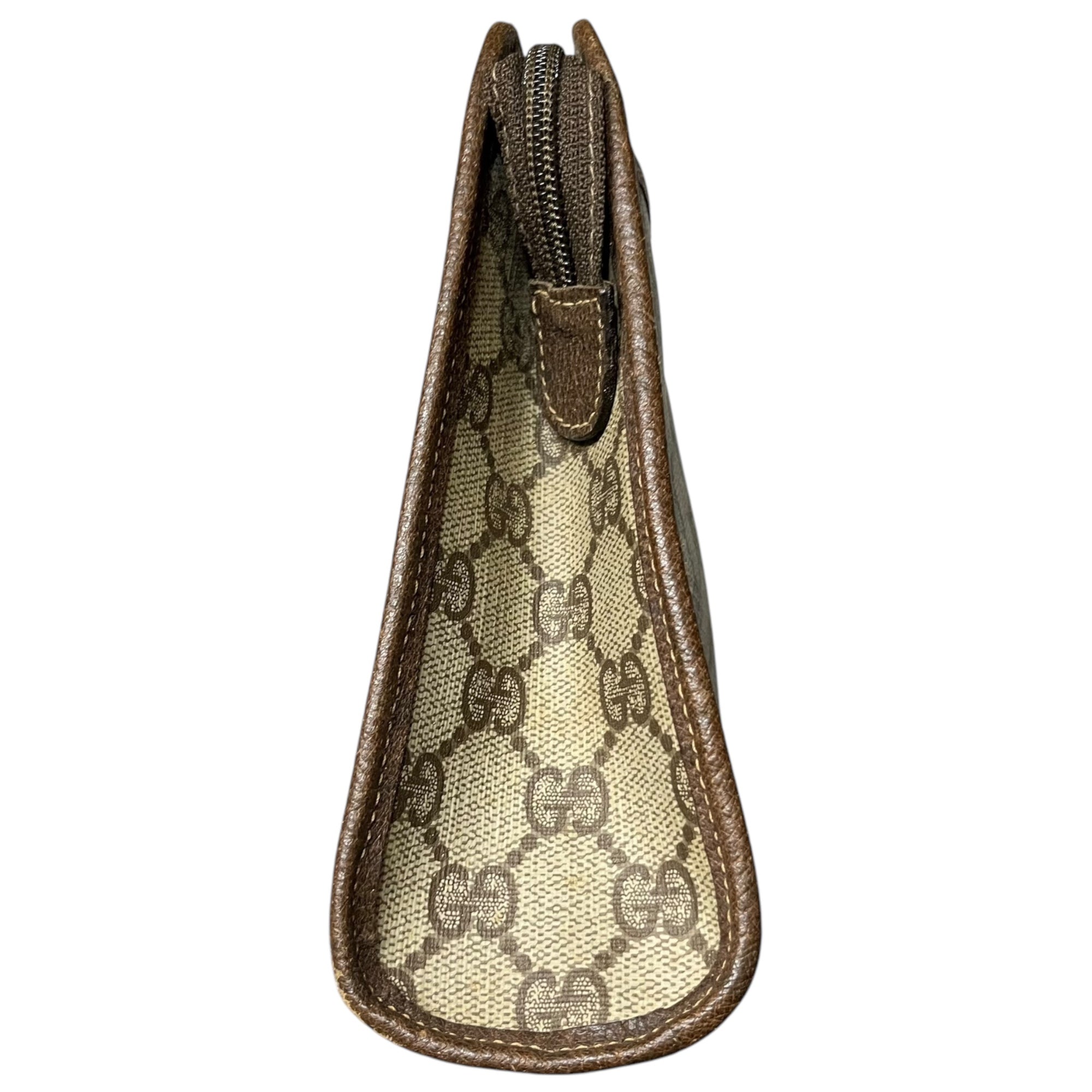 GUCCI(グッチ) Vintage GG canvas pouch ヴィンテージ GG キャンバス ポーチ 97.01.037 ブラウン セカンドバッグ OLD