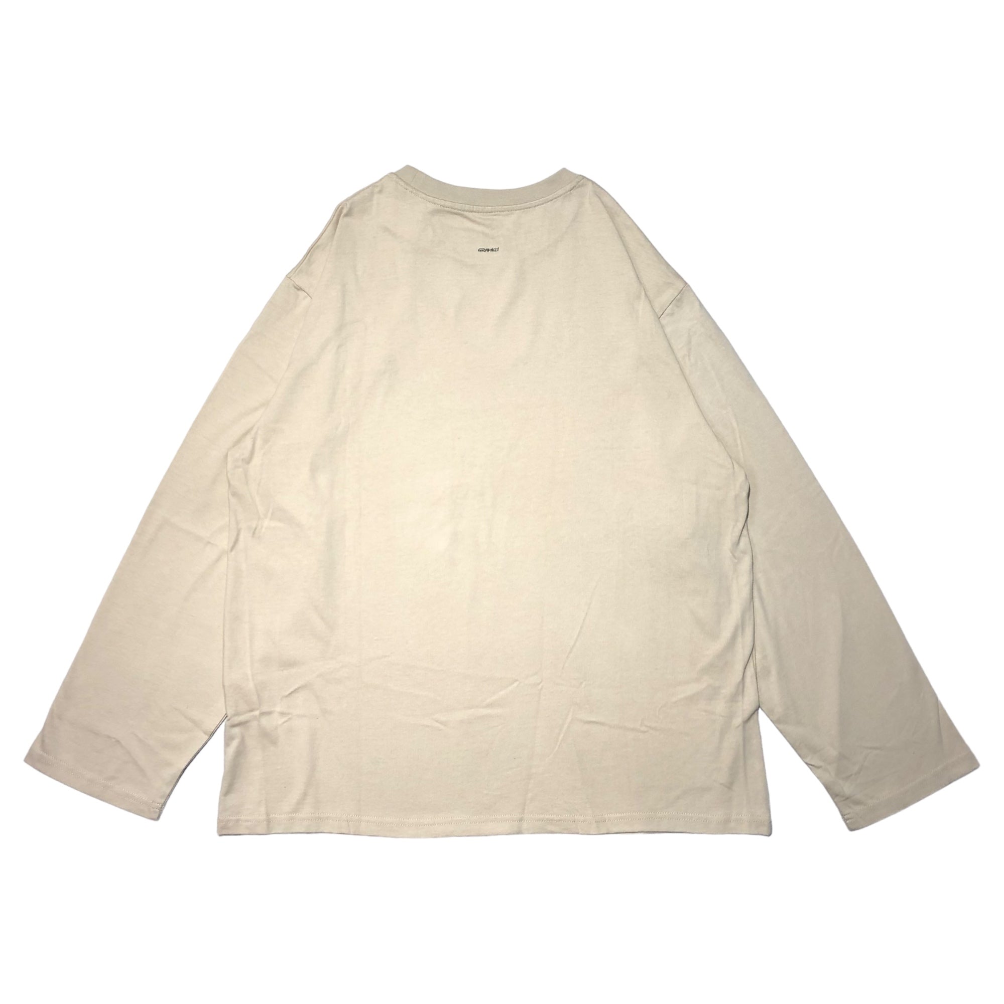 GRAMICCI(グラミチ) ワンポイント ロゴ 長袖 カットソー GMT*20F1705 M ベージュ Tシャツ