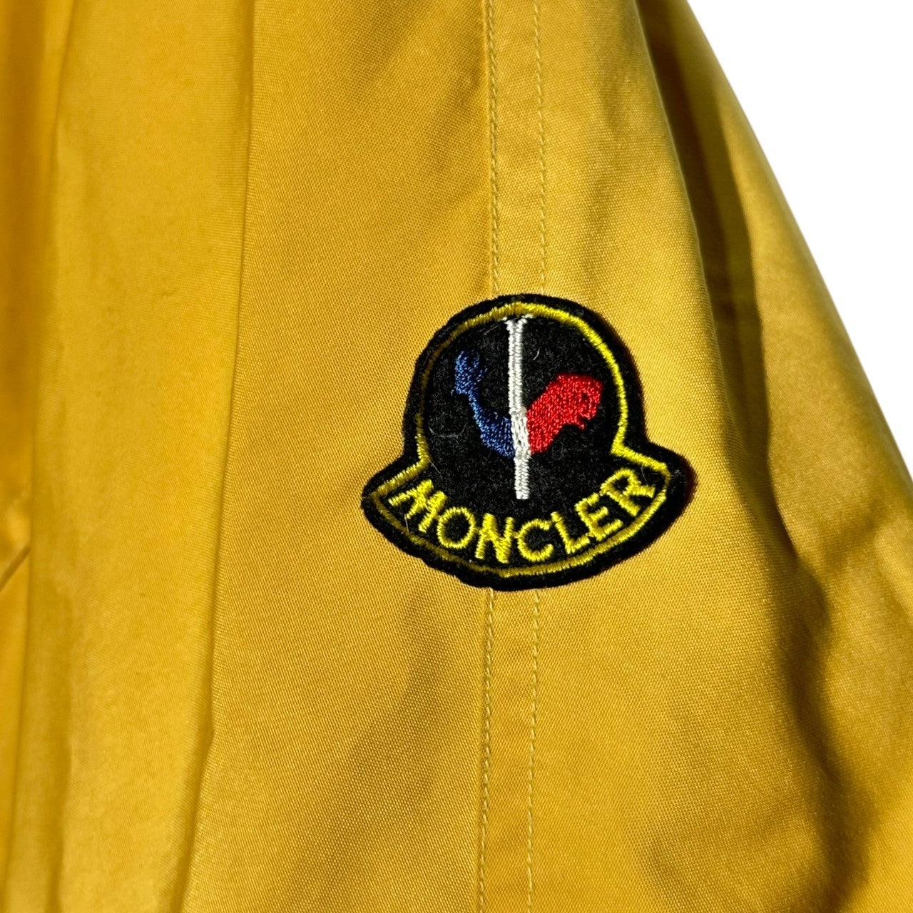 MONCLER(モンクレール) 80's Asics vintage down jacket アシックス製 ヴィンテージ ダウン ジャケット SMQ119 170(ML程度) イエロー 80年代 OLD