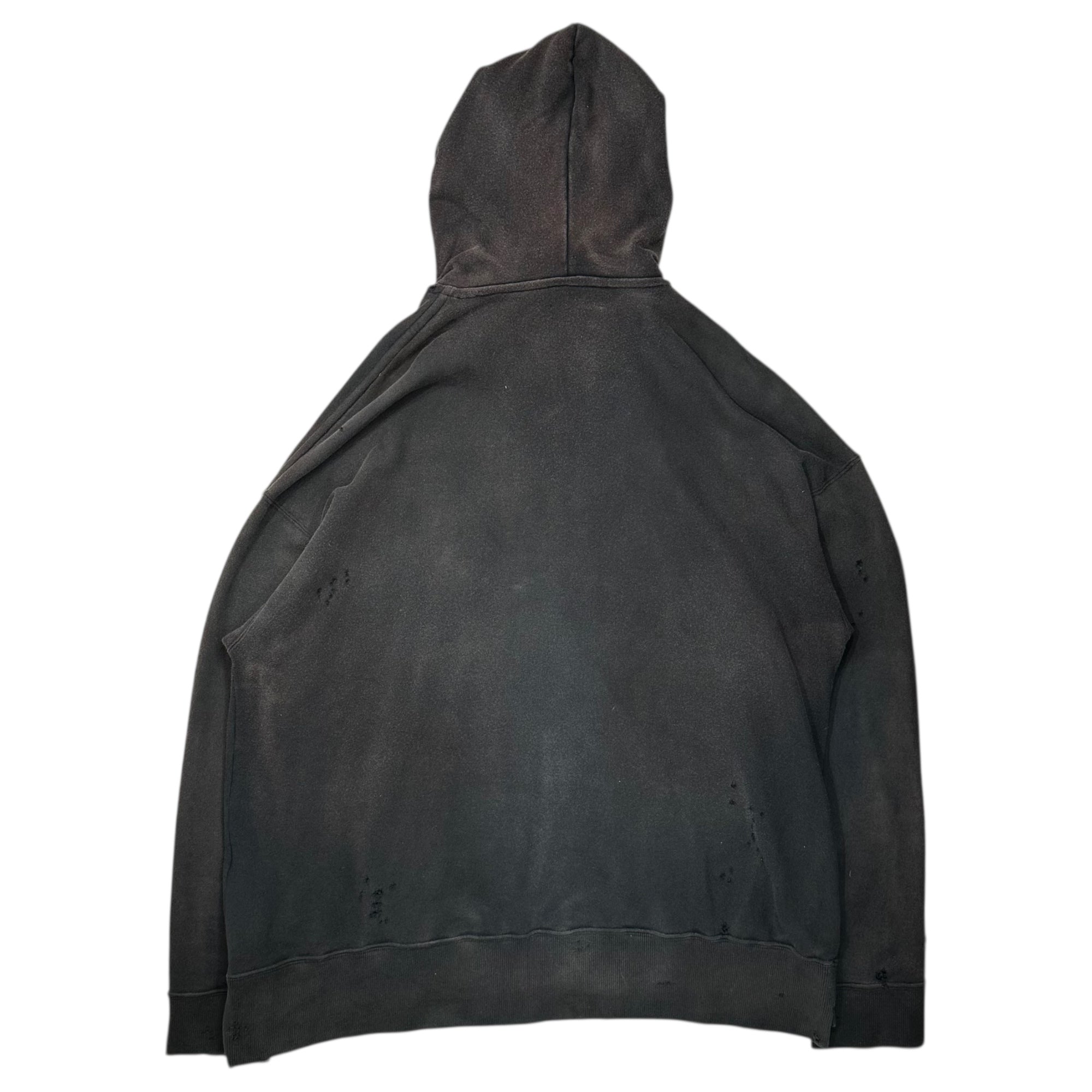 Maison MIHARA YASUHIRO(メゾンミハラヤスヒロ) Destroy Hoodie デストロイ パーカー 91563795 46 ブラック ダメージ加工