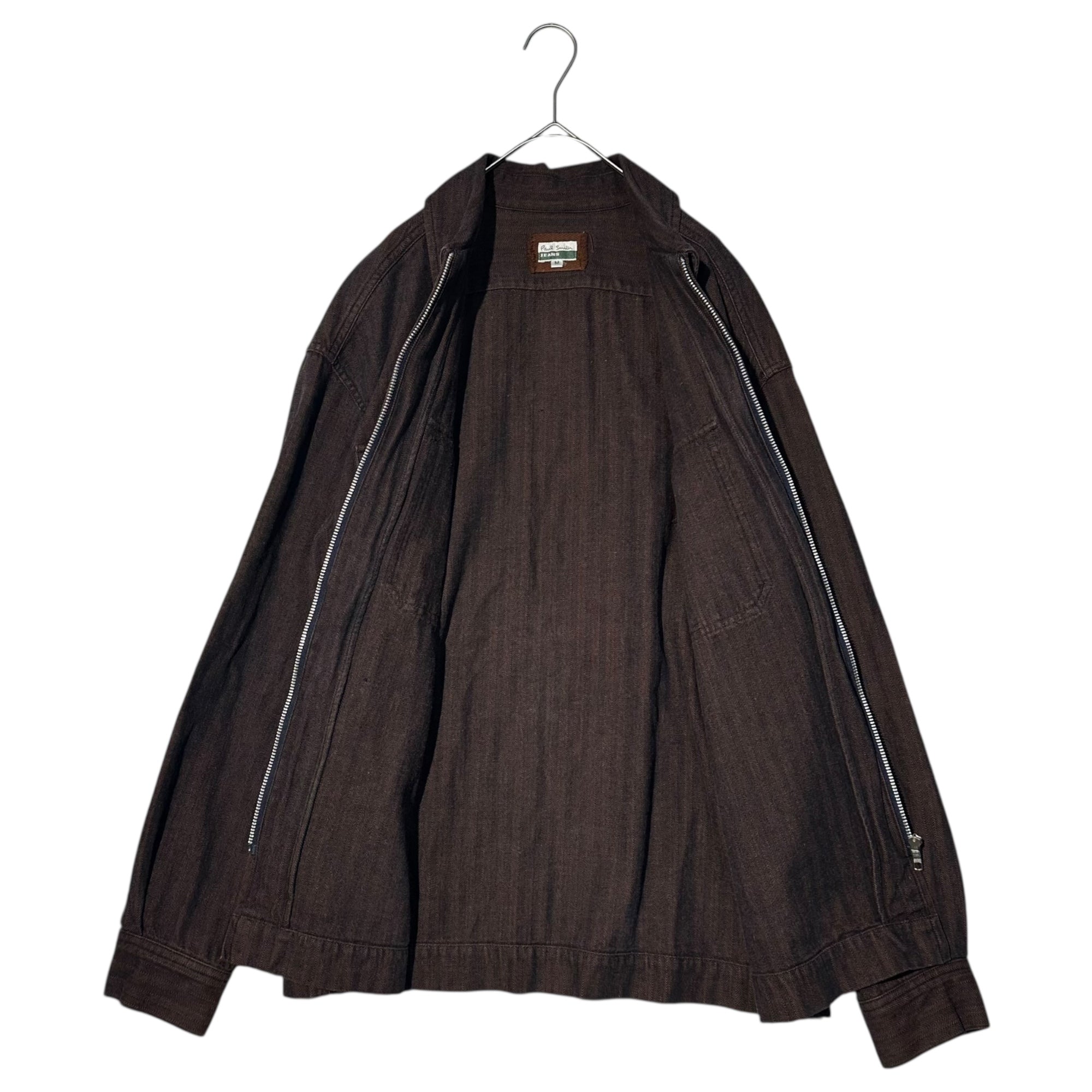 Paul Smith JEANS(ポールスミスジーンズ) 00's Flap Pockets Herringbone Denim Jacket フラップ ポケット ヘリンボーン デニム ジャケット M ピンク