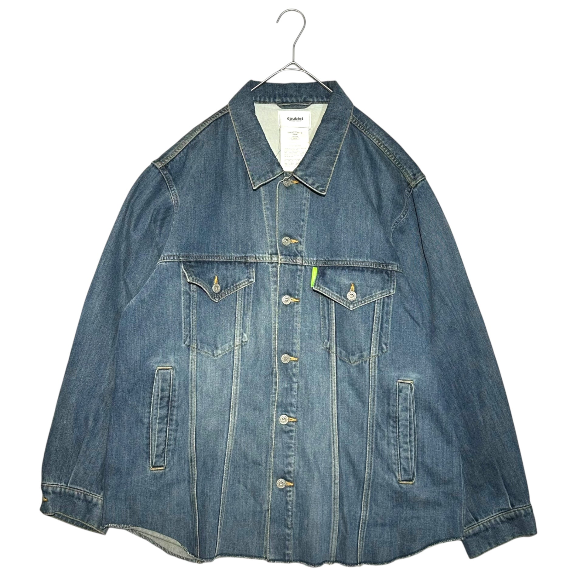doublet(ダブレット) 19AW CASHMERE DENIM JACKET カシミア デニム ジャケット 19AW12BL92 M インディゴ