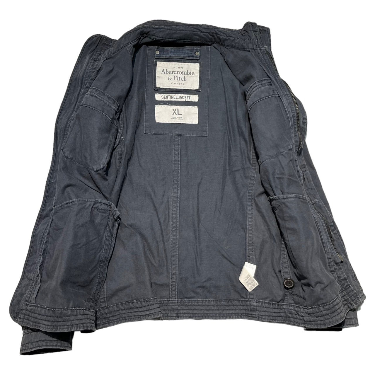 Abercrombie & Fitch(アバクロンビー&フィッチ) SENTINEL JACKET センティネル ジャケット M-65タイプ SIZE XL ダークグレー ヴィンテージ加工