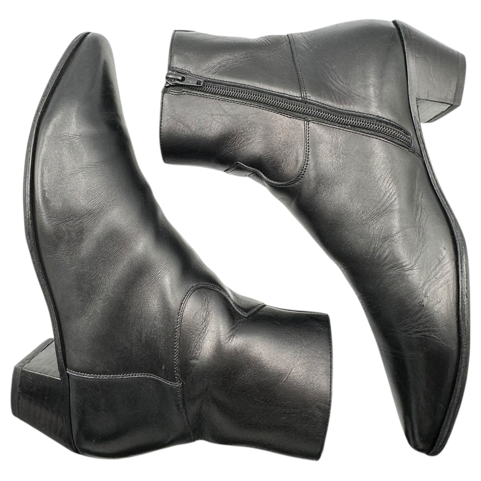 CELINE(セリーヌ) 19SS Hedi Slimane JACNO 6cm Heel Side-Zip Boots エディスリマン ジャクノ 6センチ ヒール サイドジップ ブーツ 791465 43(約28cm〜28.5cm) ブラック エディ期