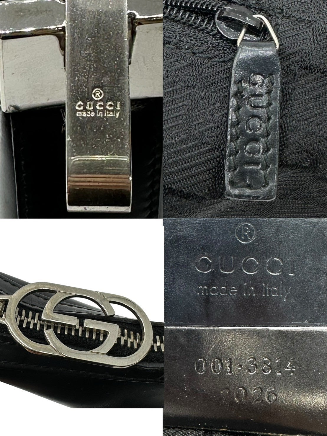 GUCCI(グッチ) Interlocking Leather One-Shoulder Bag インターロッキング レザー ワンショルダー バッグ 001・3814・2026 ブラック OLD オールド