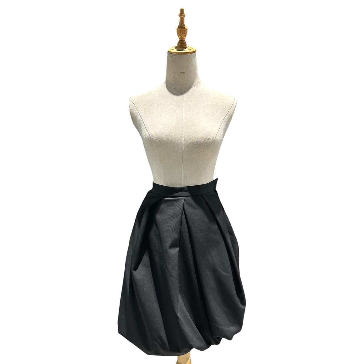COMME des GARCONS NOIR(コムデギャルソンノアール) 1990's Wool Gabardine Balloon Skirt ウール ギャバジン バルーン スカート AS-11007S S ブラック AD1990 90s アーカイブ