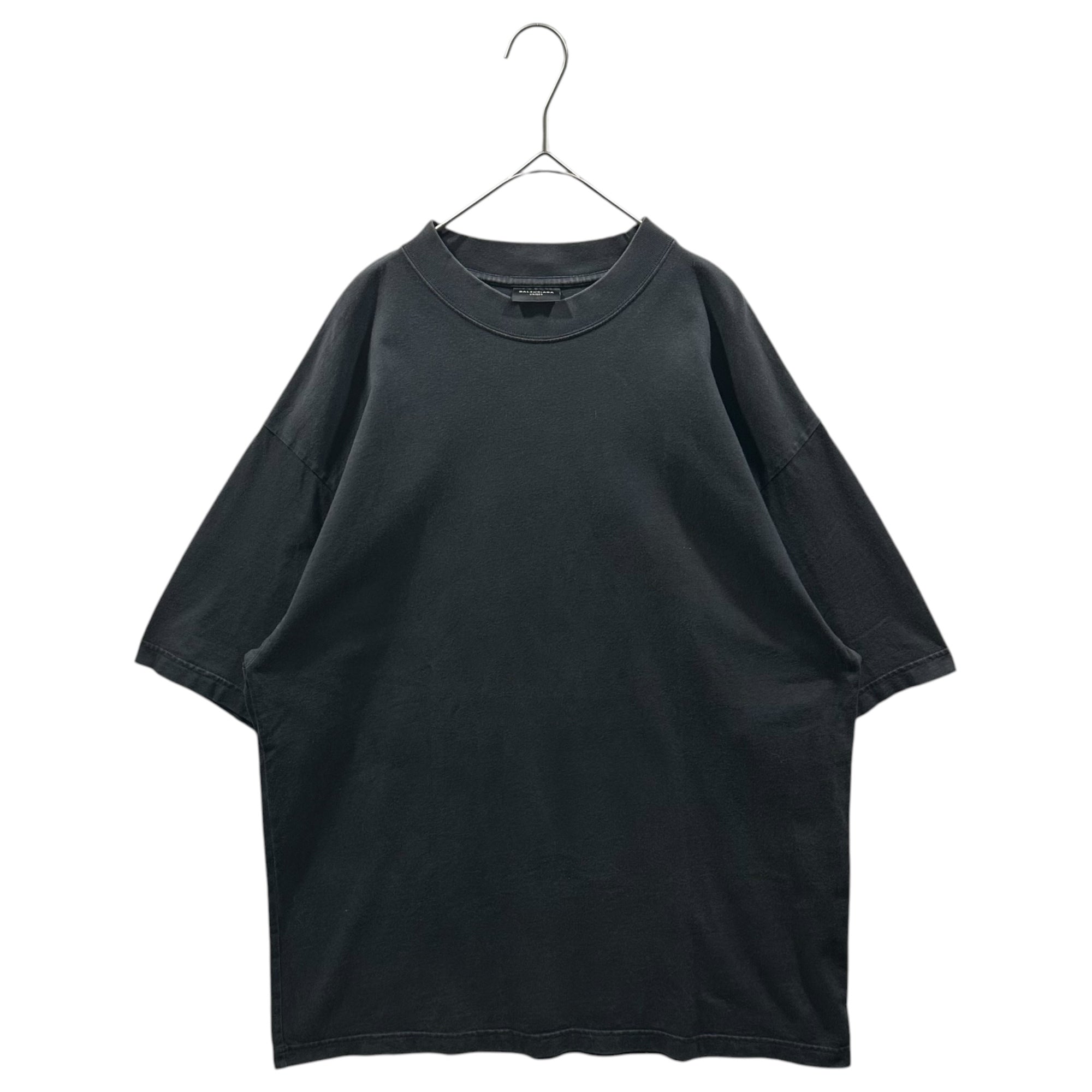 BALENCIAGA(バレンシアガ) 2023AW Hand Drawn T-Shirt バンドペイント ヴィンテージ加工 Tシャツ JP57 2023 01382 M ブラック×ホワイト