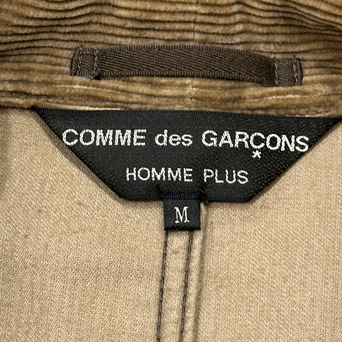 COMME des GARCONS HOMME PLUS(コムデギャルソンオムプリュス) 2004AW Walnut-Button Corduroy Long Jacket 胡桃ボタン コーデュロイ ロング ジャケット PN-J020 M ブラウン AD2004 00s アーカイブ