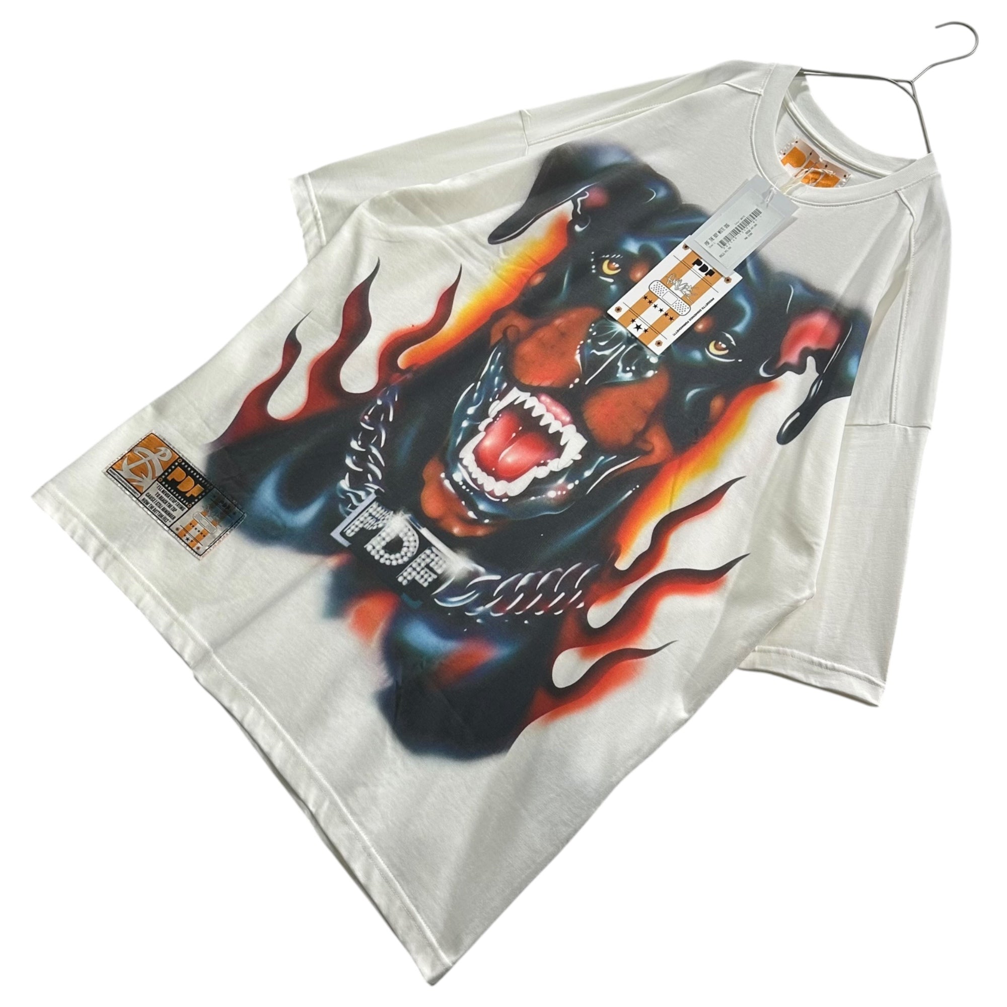 PDF(ピーディーエフ) THE BOY WHITE DOG T-SHIRT / WHITE グラフィック Tシャツ ホワイト PNG STORE 取扱