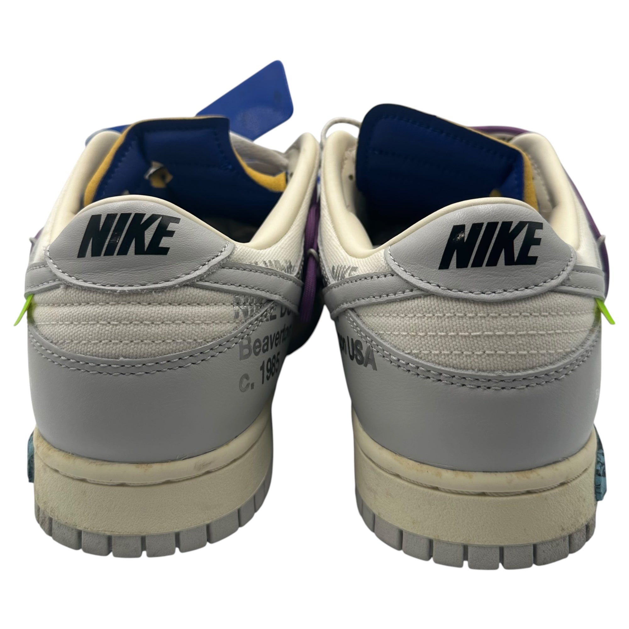 NIKE×Off-White(ナイキ×オフホワイト) Dunk Low 1 OF 50 "48" ダンク ロー DM1602-107 29.5cm グレー×ホワイト スニーカー