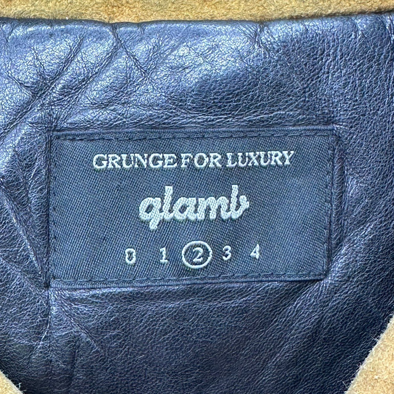 glamb(グラム) Switching Single Leather Riders Jacket 切替 シングル レザー ライダース ジャケット 2(M程度) ブラック×ベージュ×ブラウン