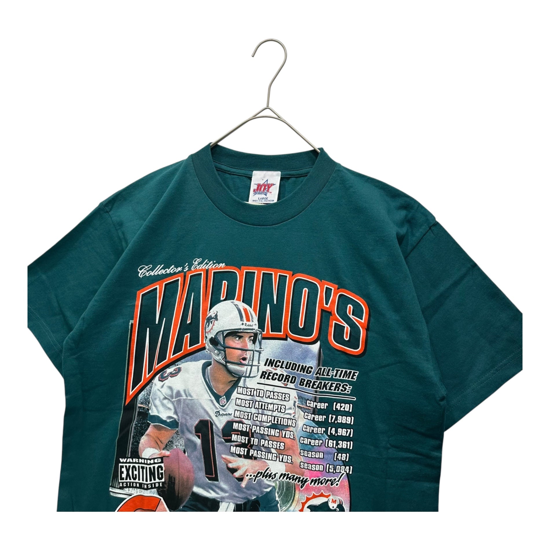 VINTAGE(ヴィンテージ) 00's Miami Dolphins GREATEST HITS マイアミ ドルフィンズ グレーテスト ヒッツ Tシャツ L グリーン 2000年 NFL