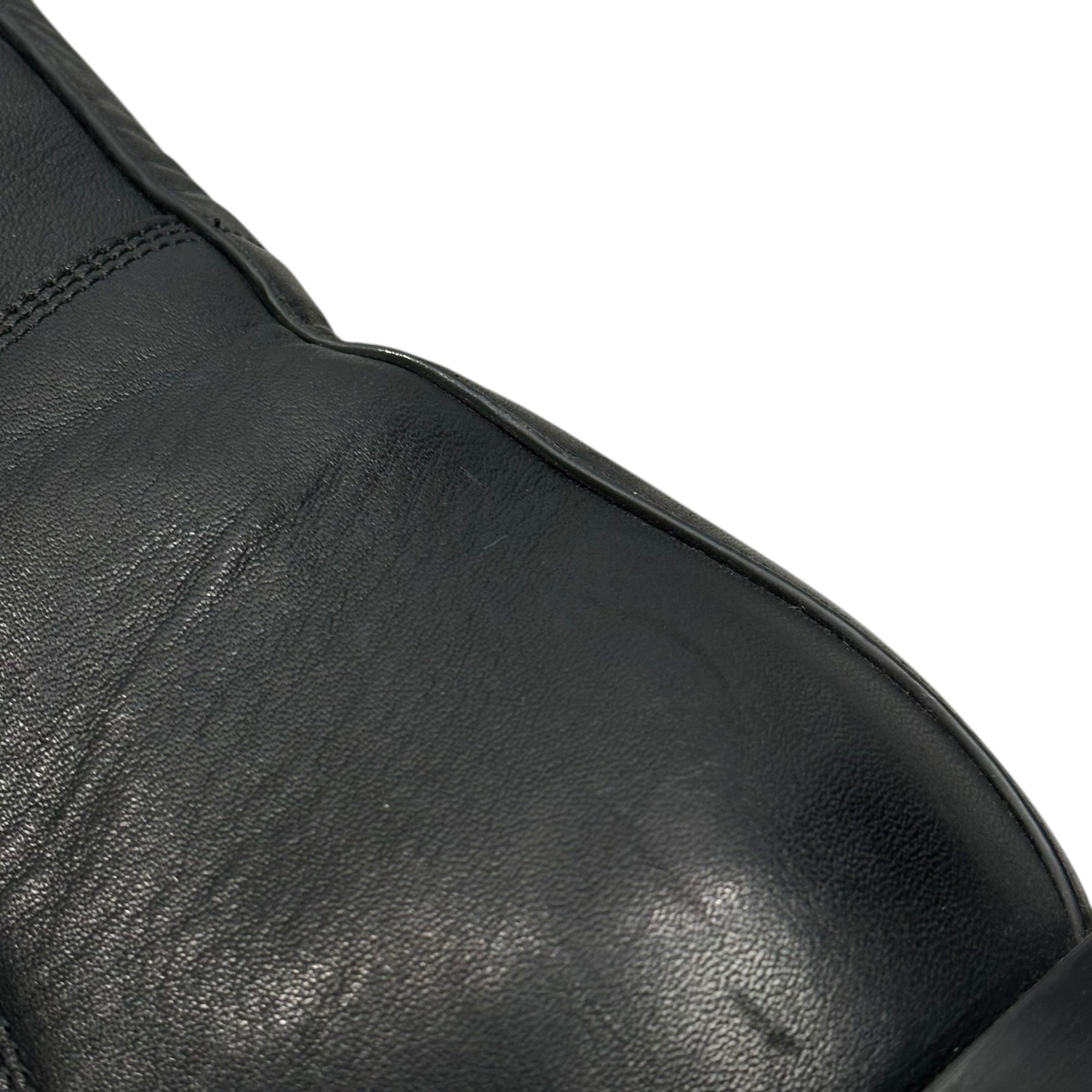 Rick Owens(リックオウエンス) 24AW Knee Pull On Bogun Tall Boots ニー プルオン ボーガン トール ブーツ RU02D6834 LOO 44(約28.5cm〜29.0cm) ブラック ロング レザー