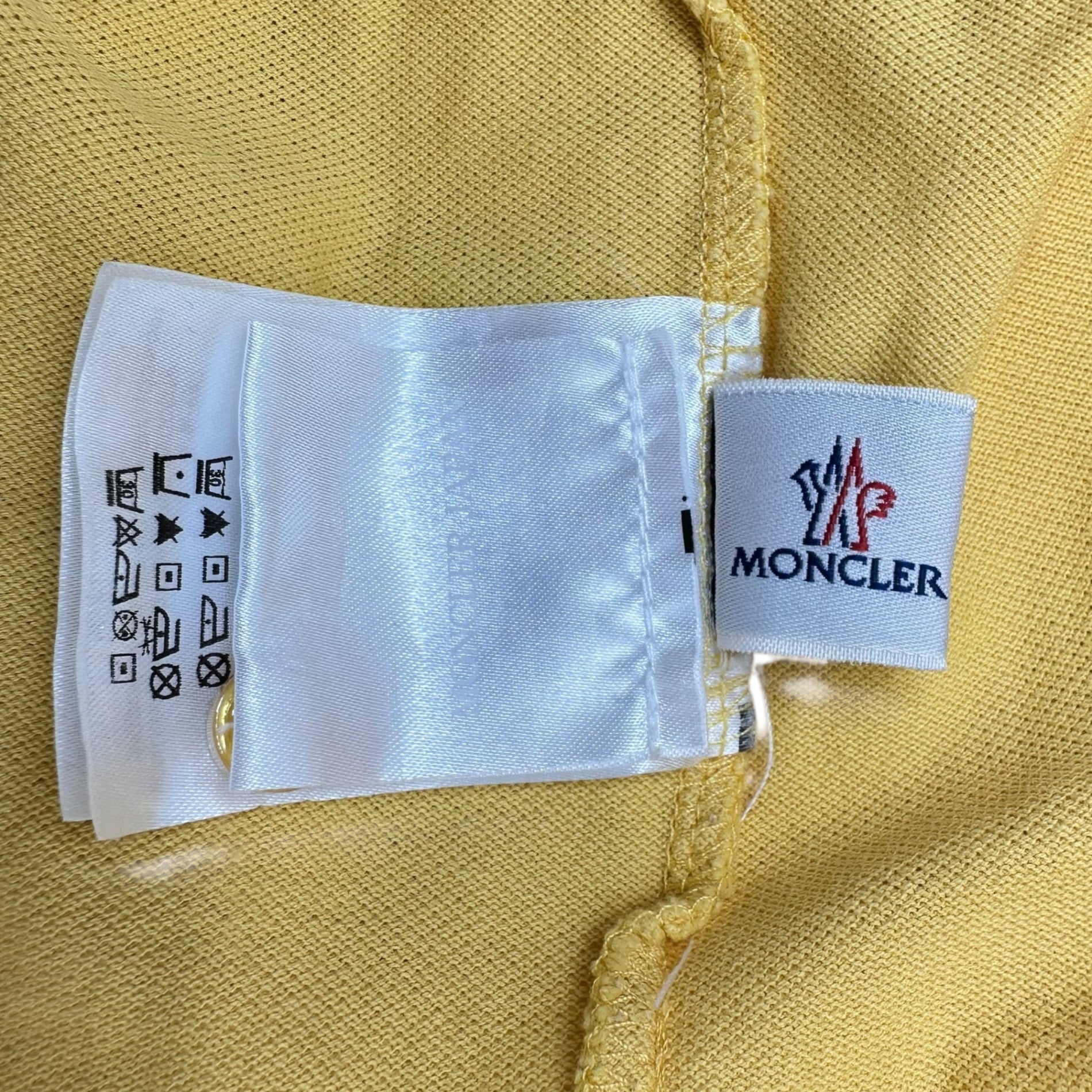 MONCLER(モンクレール) MAGLIA POLO MANIA CORTA ポロシャツ 3109 18345600 84093 S イエロー