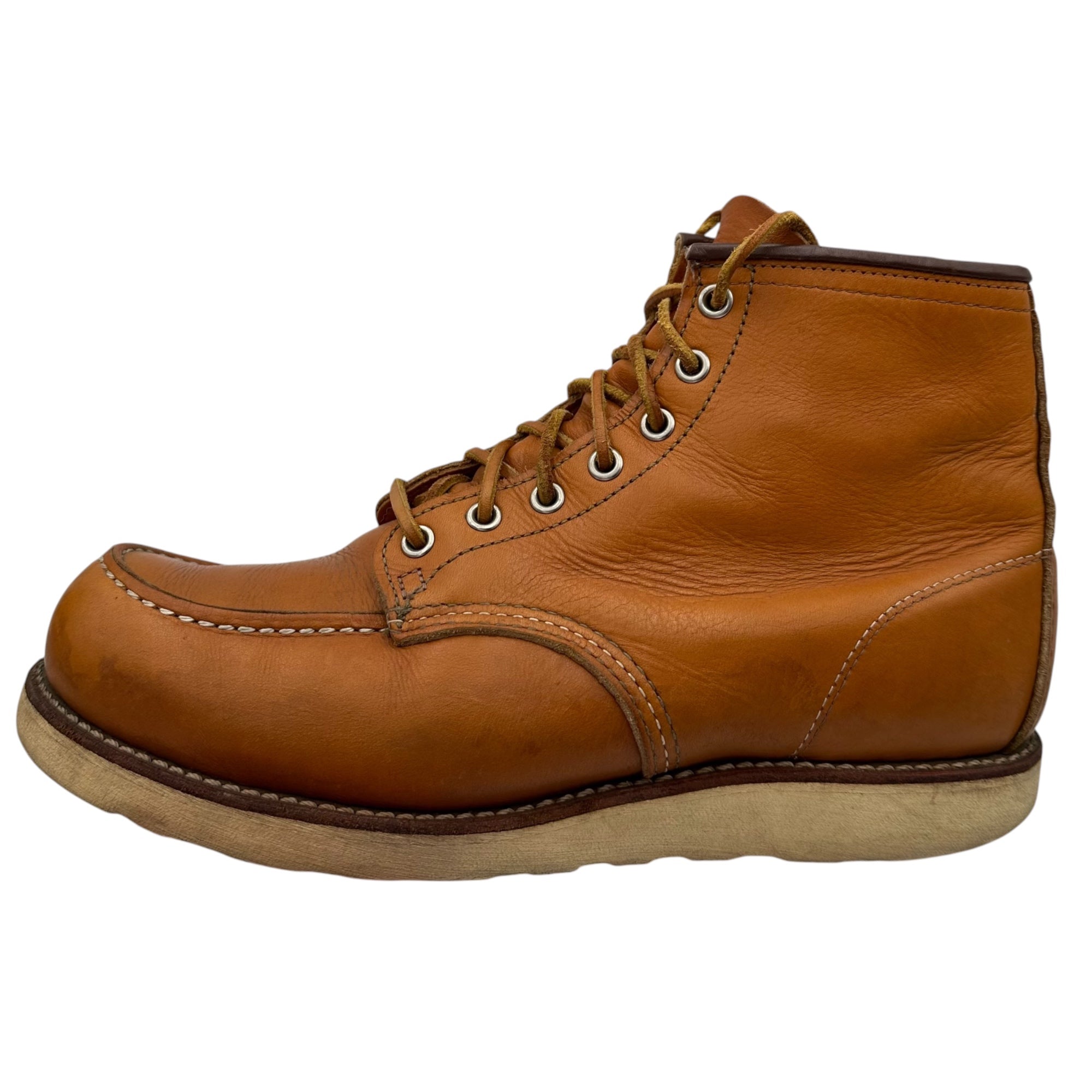 REDWING(レッドウィング) Irish Setter 6" Moc-Toe  アイリッシュセッター 6インチ モックトゥ ゴールド ラセット ブーツ 9875 9E(27cm) ライトブラウン ワーク 犬タグ 復刻 2014年製造