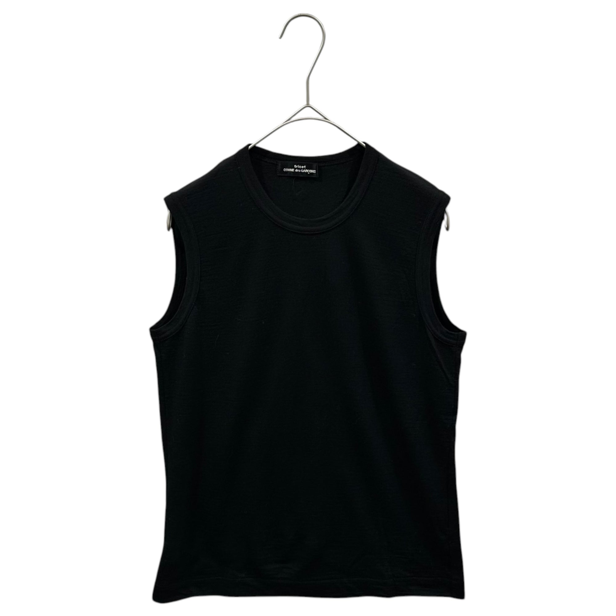 tricot COMME des GARCONS(トリココムデギャルソン) 1997AW Wool sleeveless T-shirt ウール ノースリーブ Tシャツ TT-070400 表記無(M程度) ブラック AD1997 90's 90年代