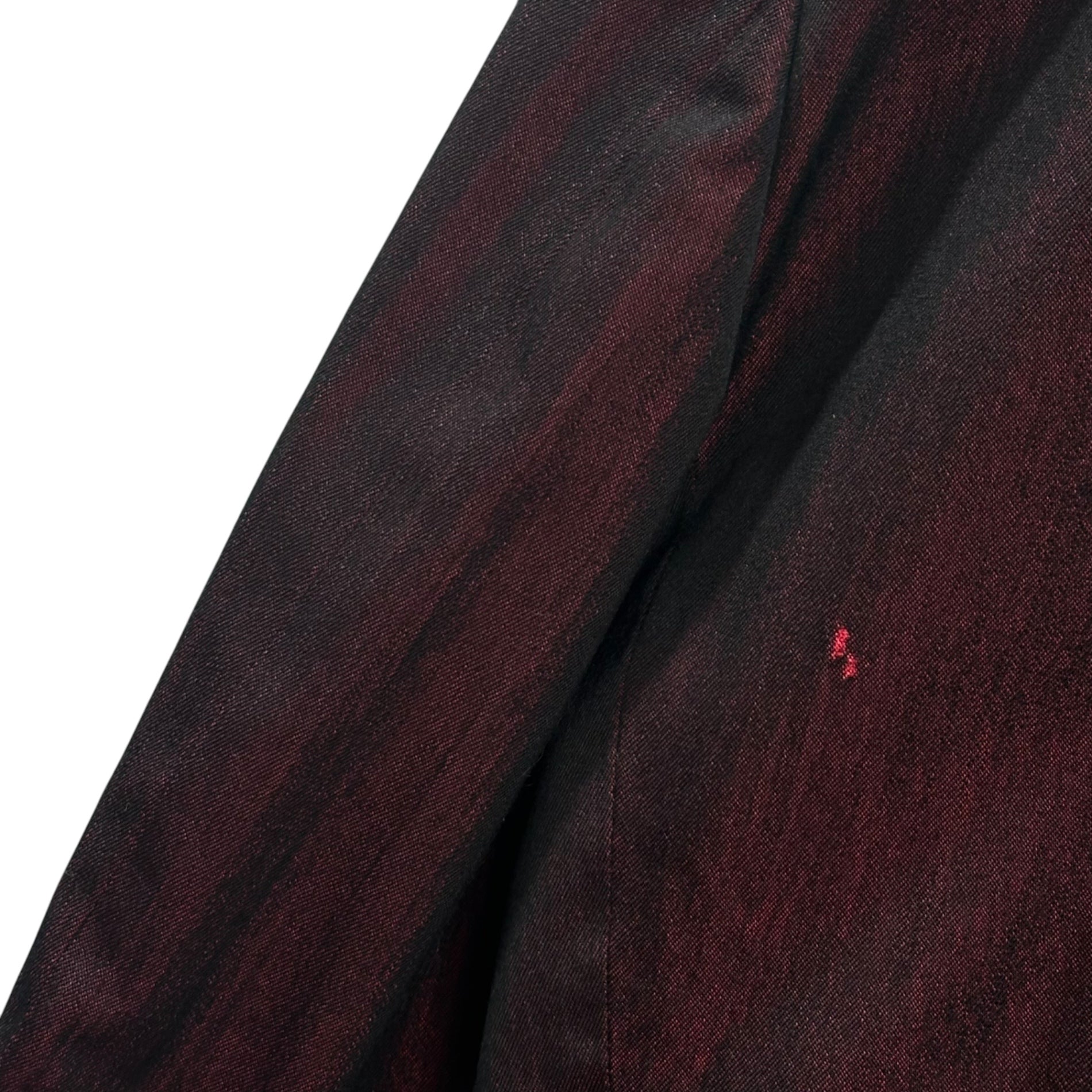 tricot COMME des GARCONS(トリココムデギャルソン) Short-length double-breasted tailored jacket 短丈 ショート丈 ダブル テーラード ジャケット 表記無(M程度) ボルドー×ブラック