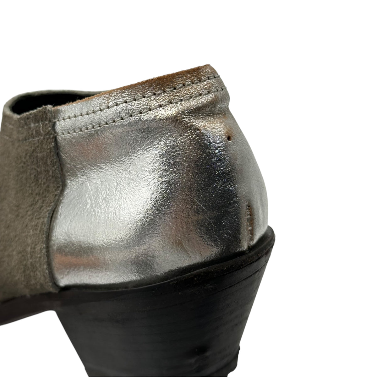 JUNYA WATANABE COMME des GARCONS(ジュンヤワタナベコムデギャルソン) Western Short Boots サイドジップ ウエスタン ショート ブーツ S(23.0cm程度) シルバー×グレー