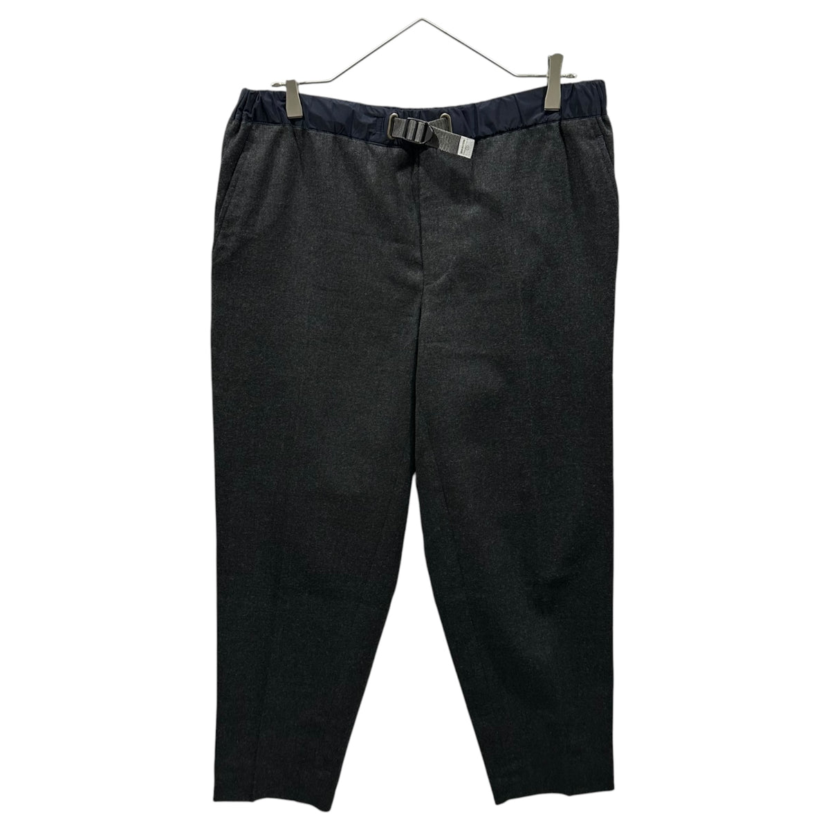 kolor(カラー) 2019AW Waist-Switching Wool Tapered Pants ウエスト 切替 ウール テーパード パンツ 19WBM-P12148S 3 グレー×ネイビー