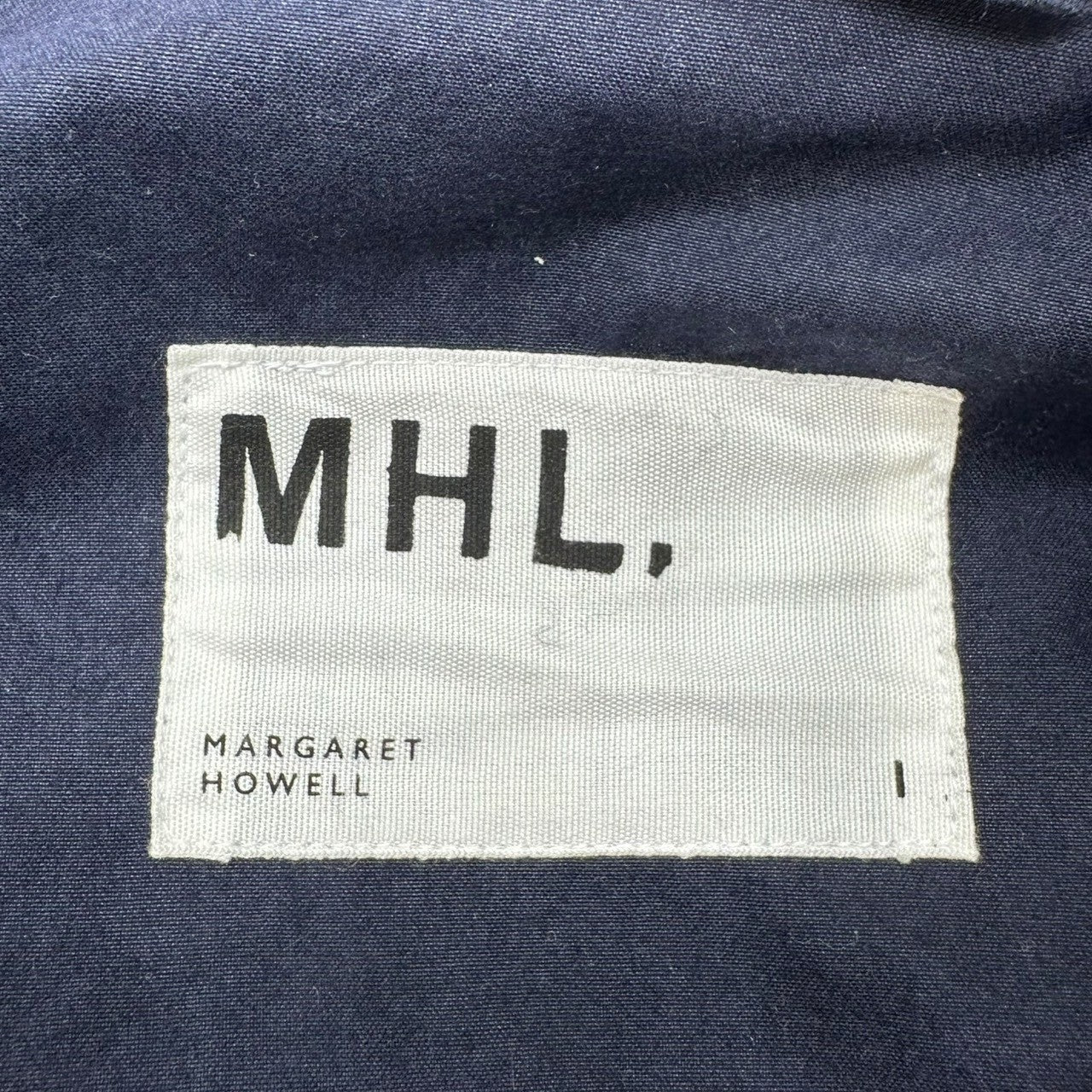MHL.(マーガレットハウエル) WASHED WAXED COTTON Mountain Parka ウォッシュド ワックス コットン マウンテン パーカー 595-8225504 1(S程度) ネイビー