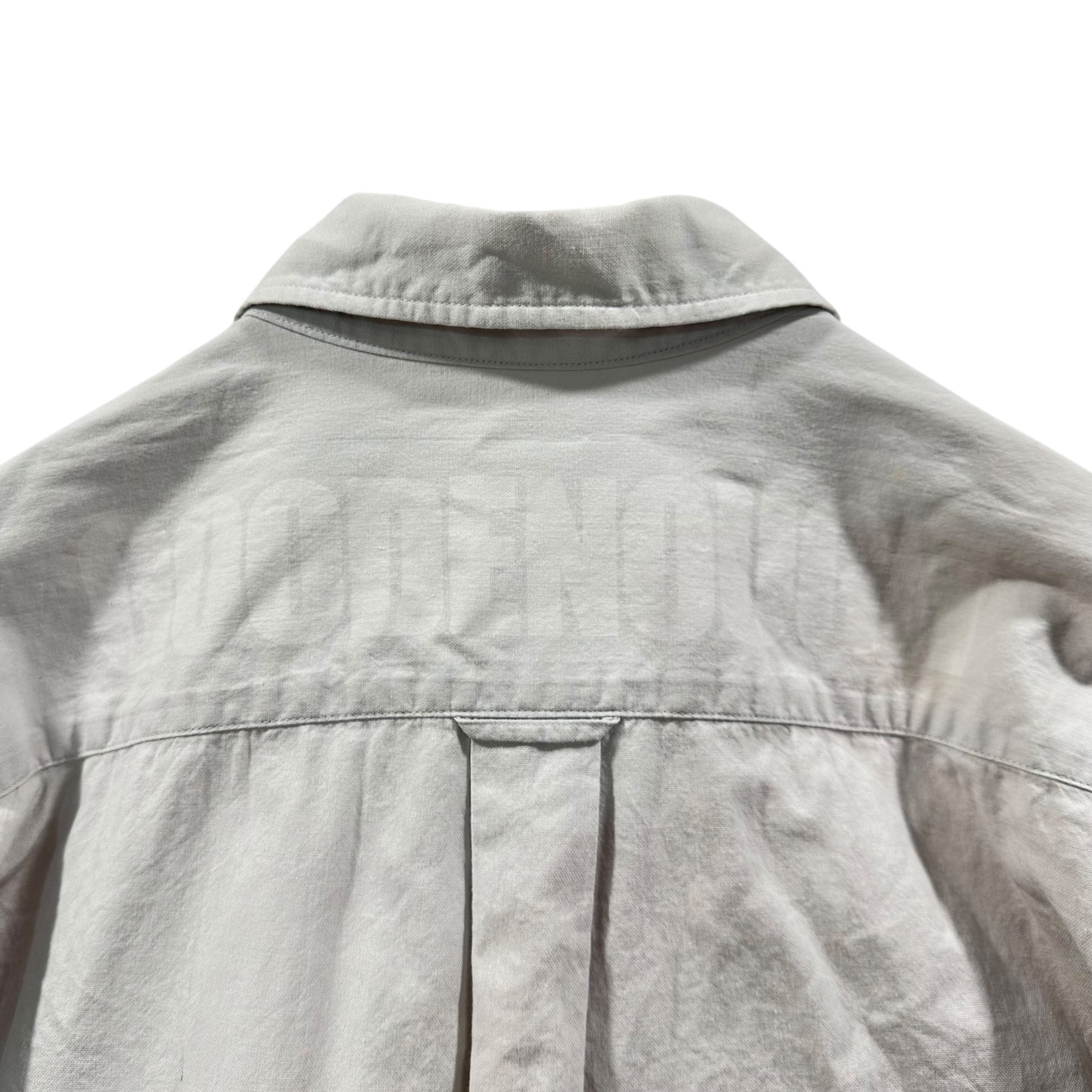 GOODENOUGH(グッドイナフ) 00's Flap Pocket Cotton Button-Down Shirt フラップポケット コットン ボタンダウン シャツ M グレー