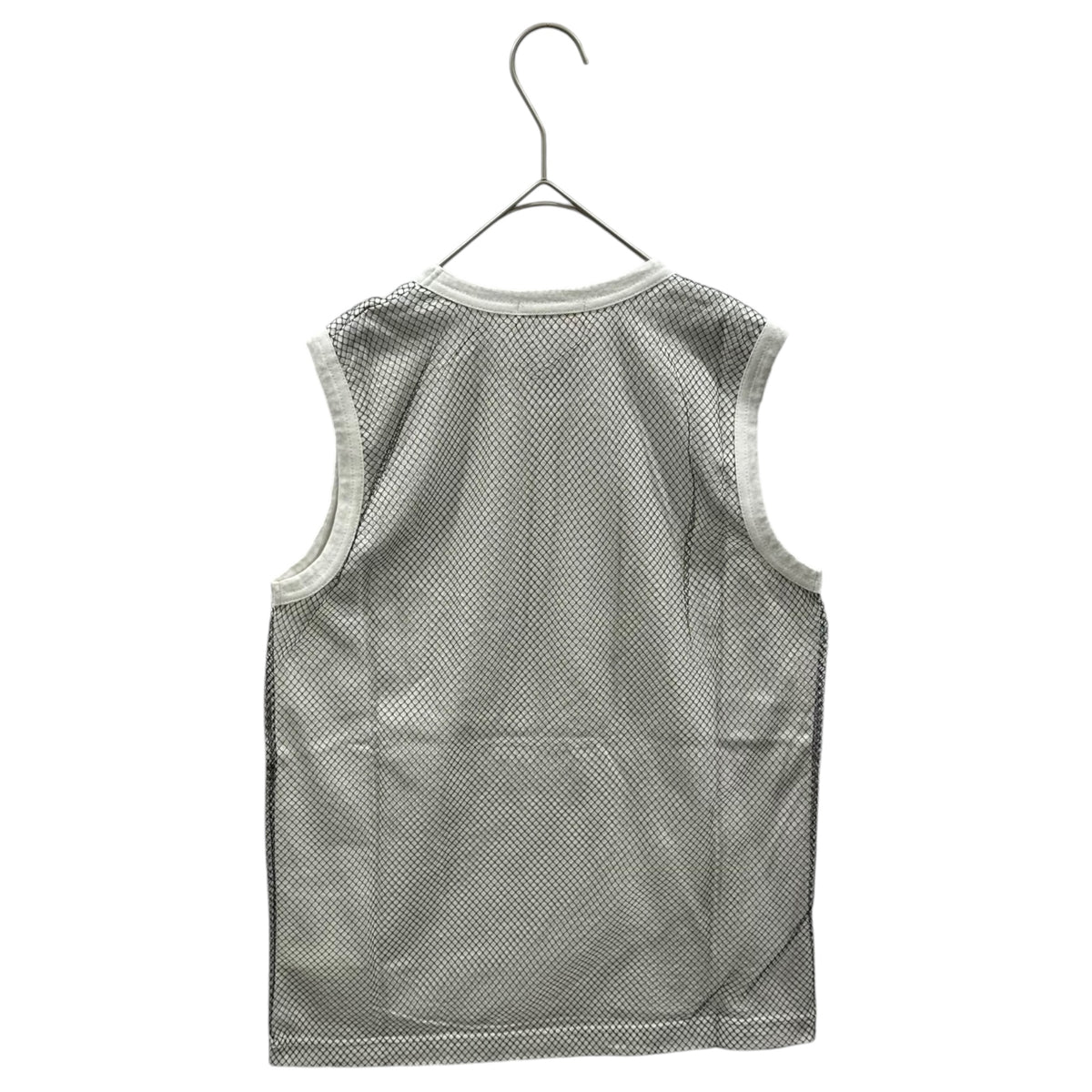 COMME des GARCONS(コムデギャルソン) 2004AW Mesh sleeveless t-shirt メッシュ ノースリーブ Tシャツ GN-T014 表記無(M程度) ホワイト×ブラック 00's AD2004