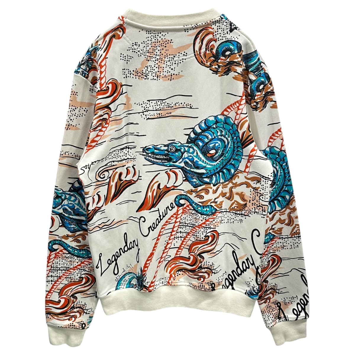 ALEXANDER MCQUEEN(アレキサンダーマックイーン) 2016SS ”Legendary Creature” Sweatshirt 総柄 スウェット 416714 QGX19 XS ホワイト