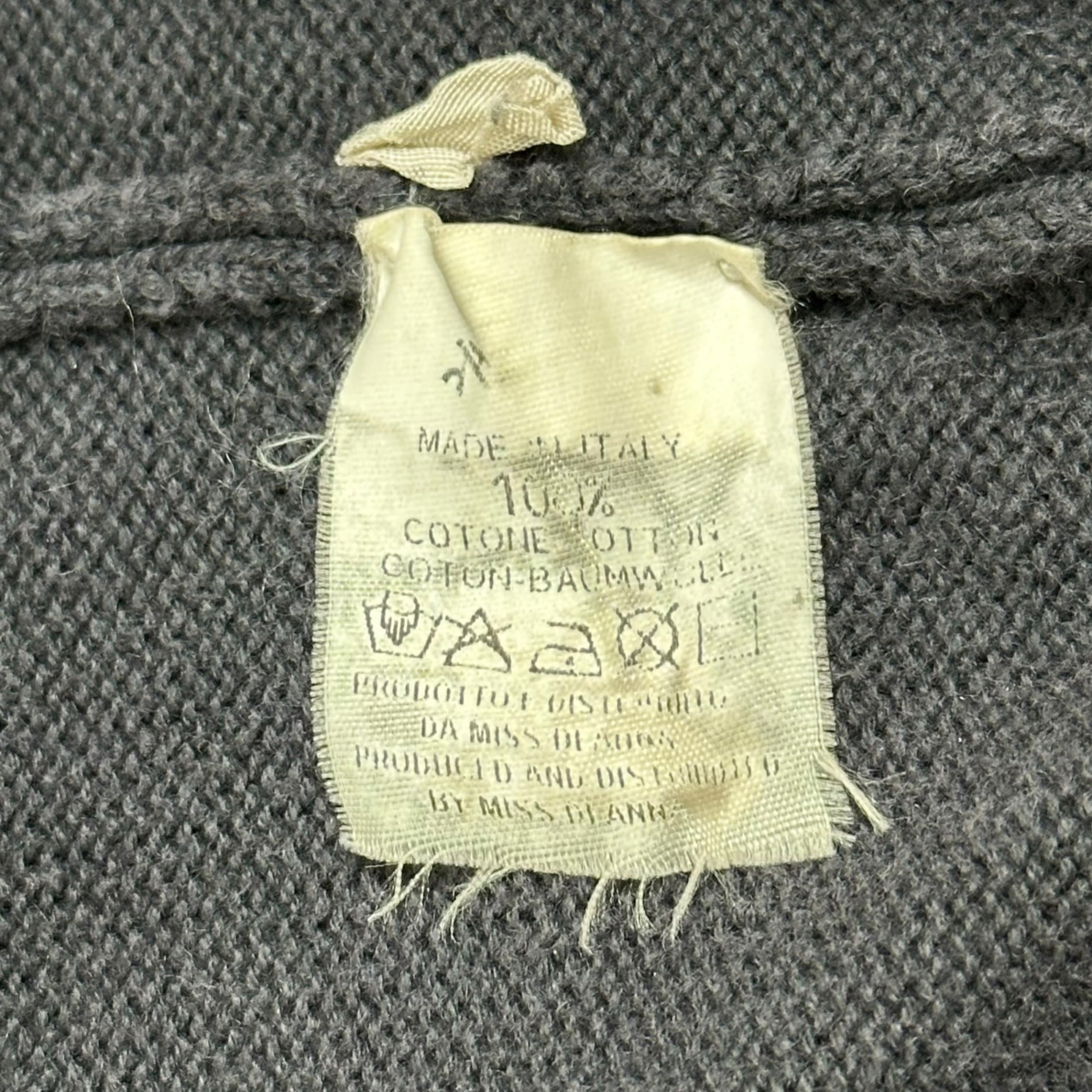 Maison Martin Margiela(メゾン マルタンマルジェラ) ⑥ 02SS～04AW By MISS DEANNA Archive Destroy Cotton Knit ミスディアナ期 アーカイブ デストロイ コットン ニット 表記無(メンズL程度) パープル 00’s 本人期 レディースライン