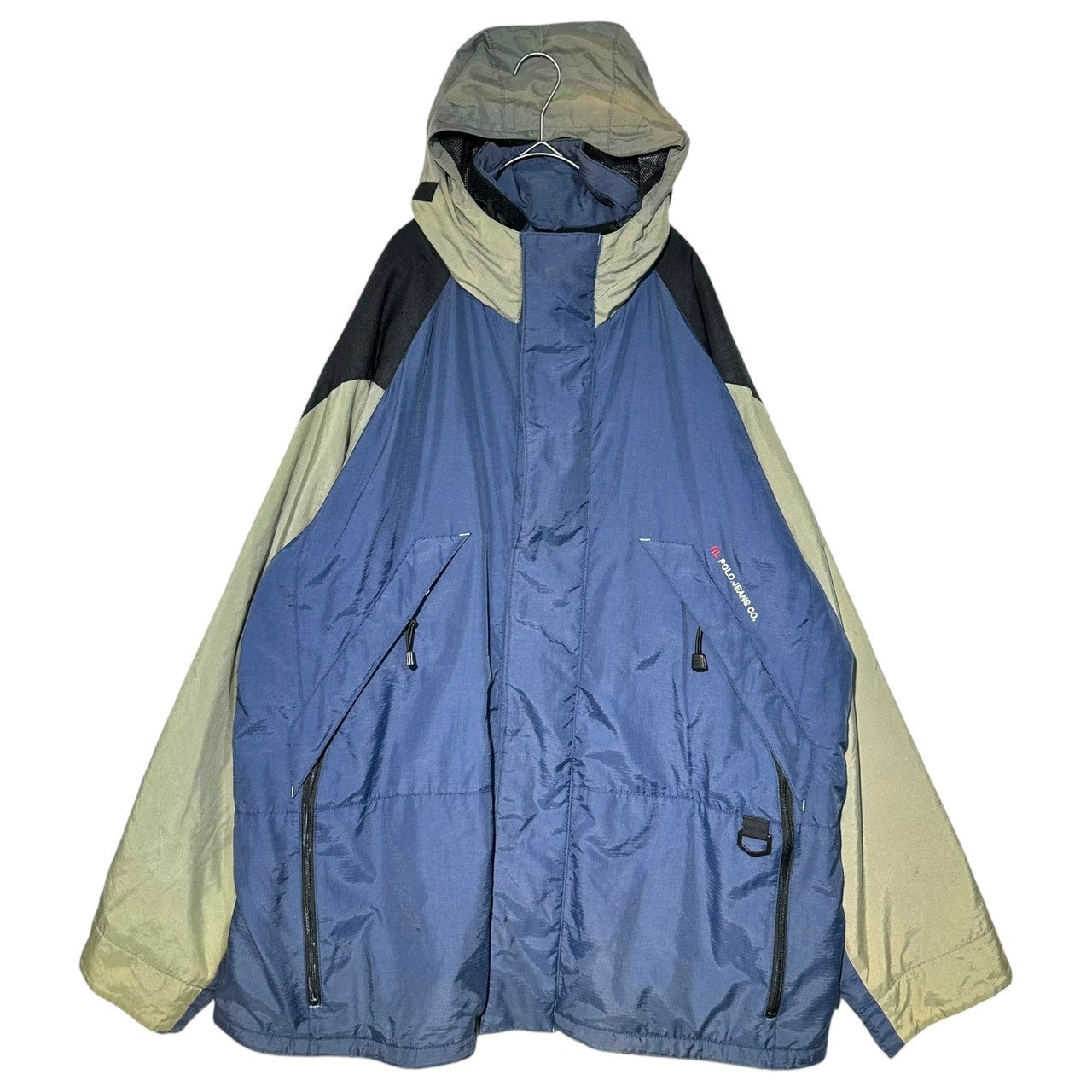 POLO JEANS(ポロジーンズラルフローレン) 00's Big Size Mountain Parka ビッグサイズ マウンテンパーカー XL ネイビー×グレー