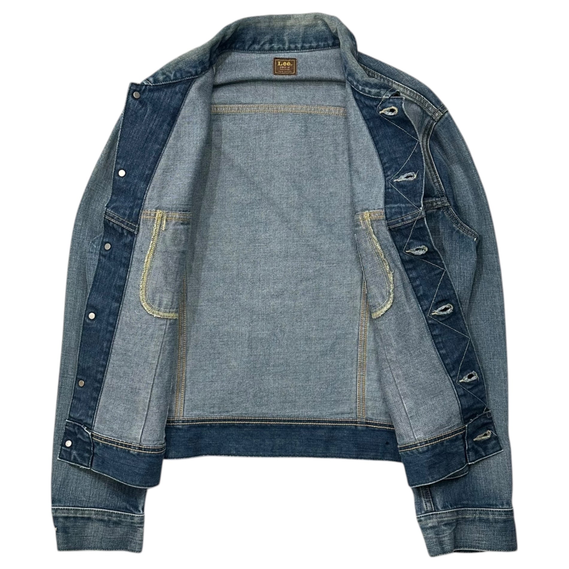 LEE(リー) 101-J AMERICAN RIDERS JACKET ライダース デニム トラッカー ジャケット LM8100 L ライトインディゴ
