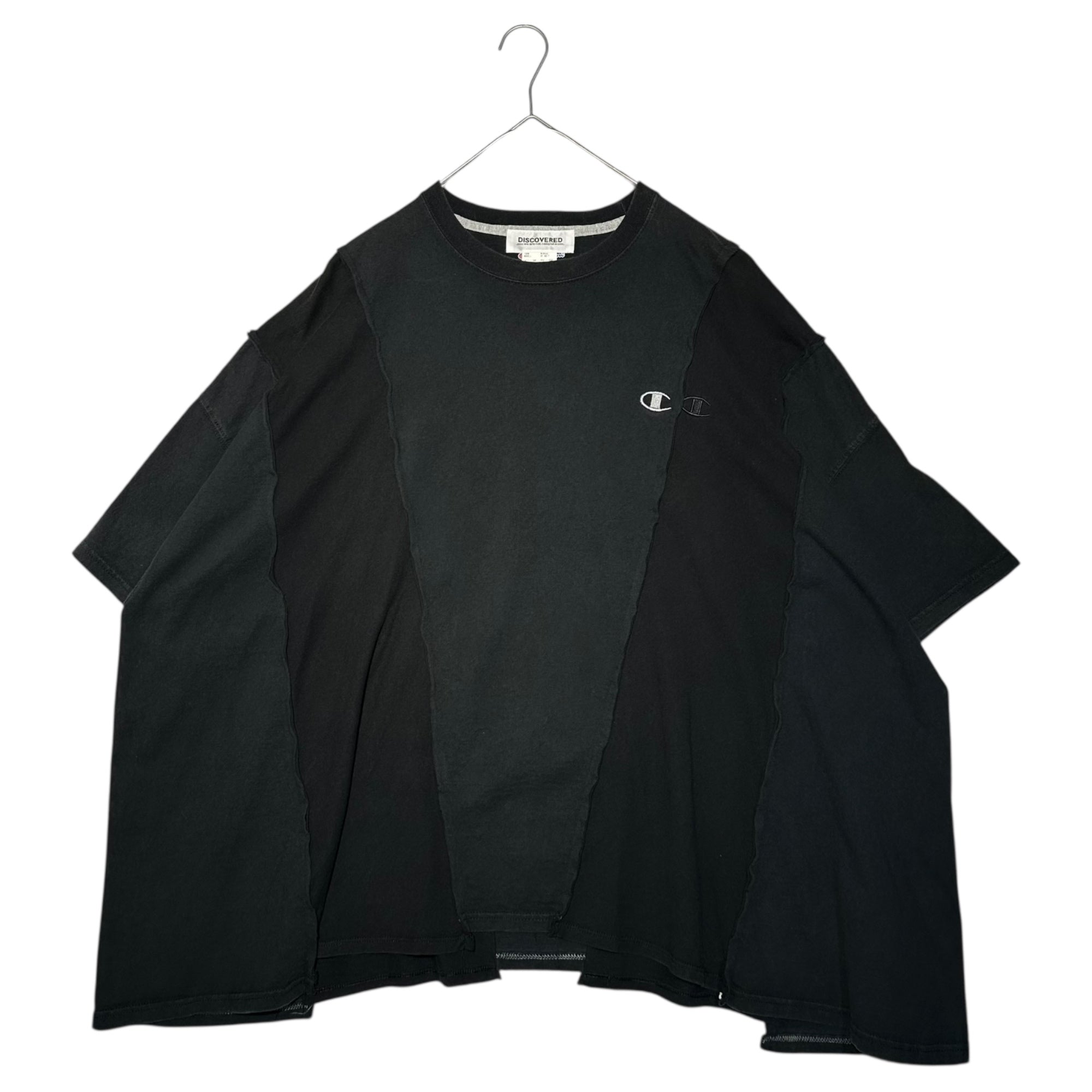 DISCOVERED(ディスカバード) ”Champion” Reconstruction Tee チャンピオン 再構築 Tシャツ F ブラック