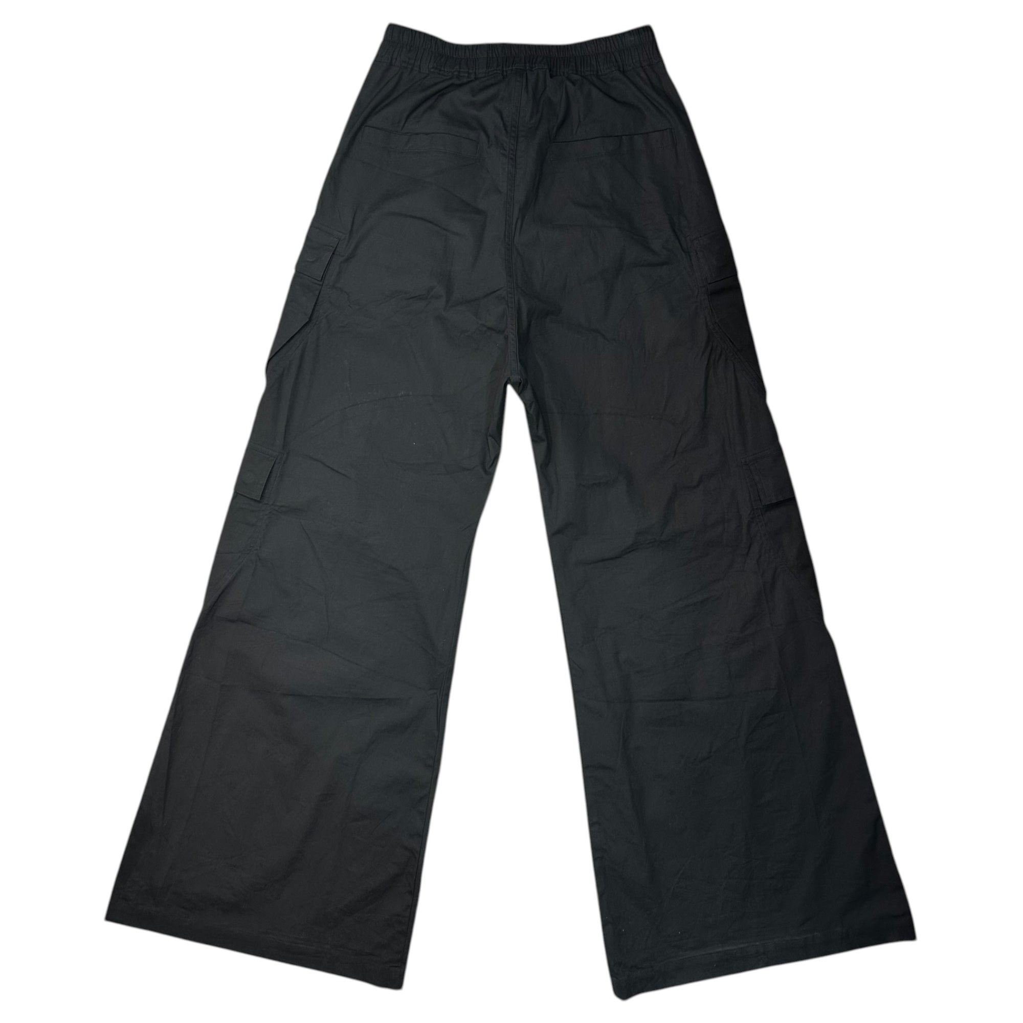 Rick Owens(リックオウエンス) 25SS Cargobelas Pants カーゴベラ パンツ ロング RU01E5339-TE 48 ブラック コットン ストレッチ ポプリン