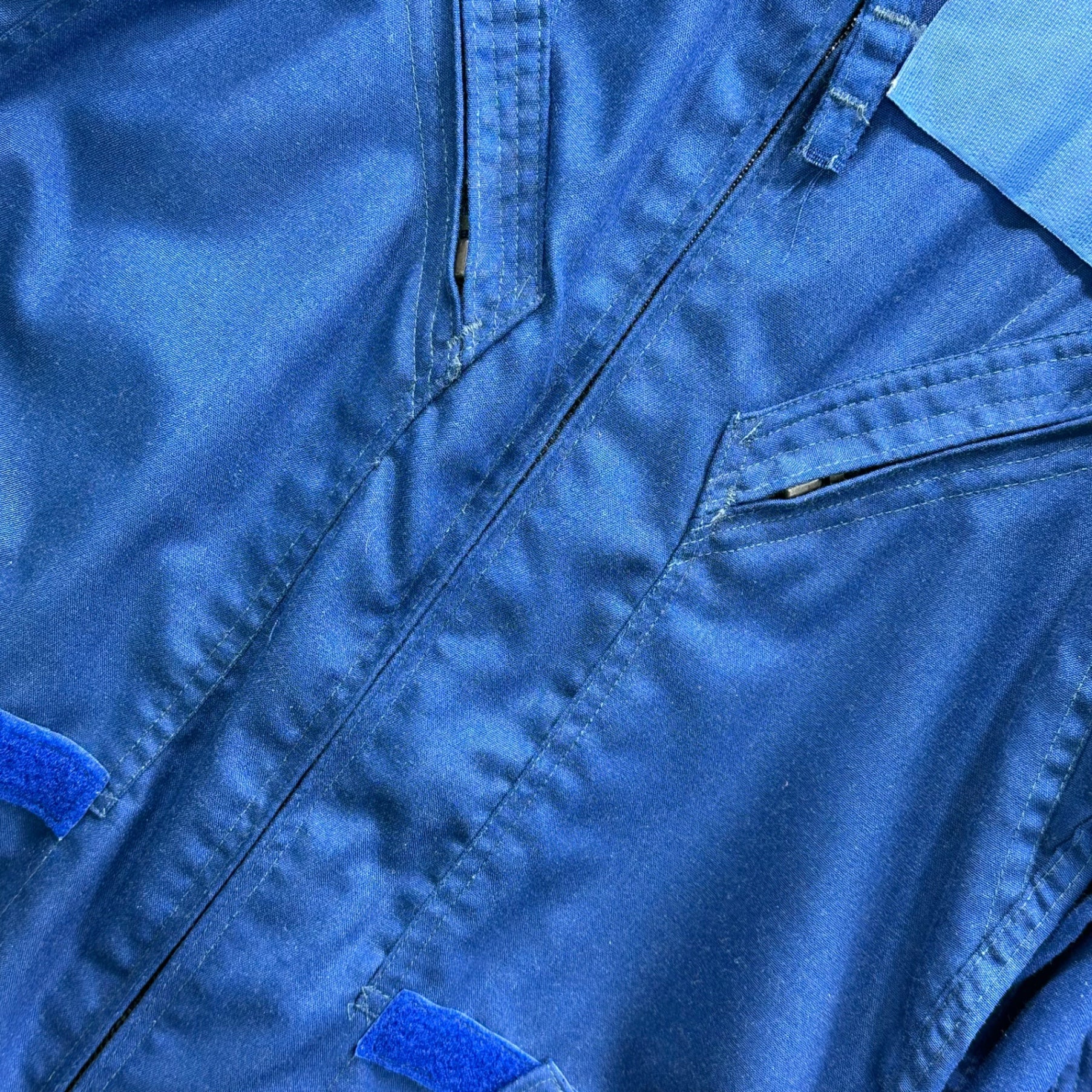 US MILITARY(アメリカ軍) 1987 CWU-73/P Summer Flyer's Coveralls サマー フライト ジャンプ スーツ 8415-01-174-9854 36L ブルー 80's 80年代 AIR FORCE つなぎ
