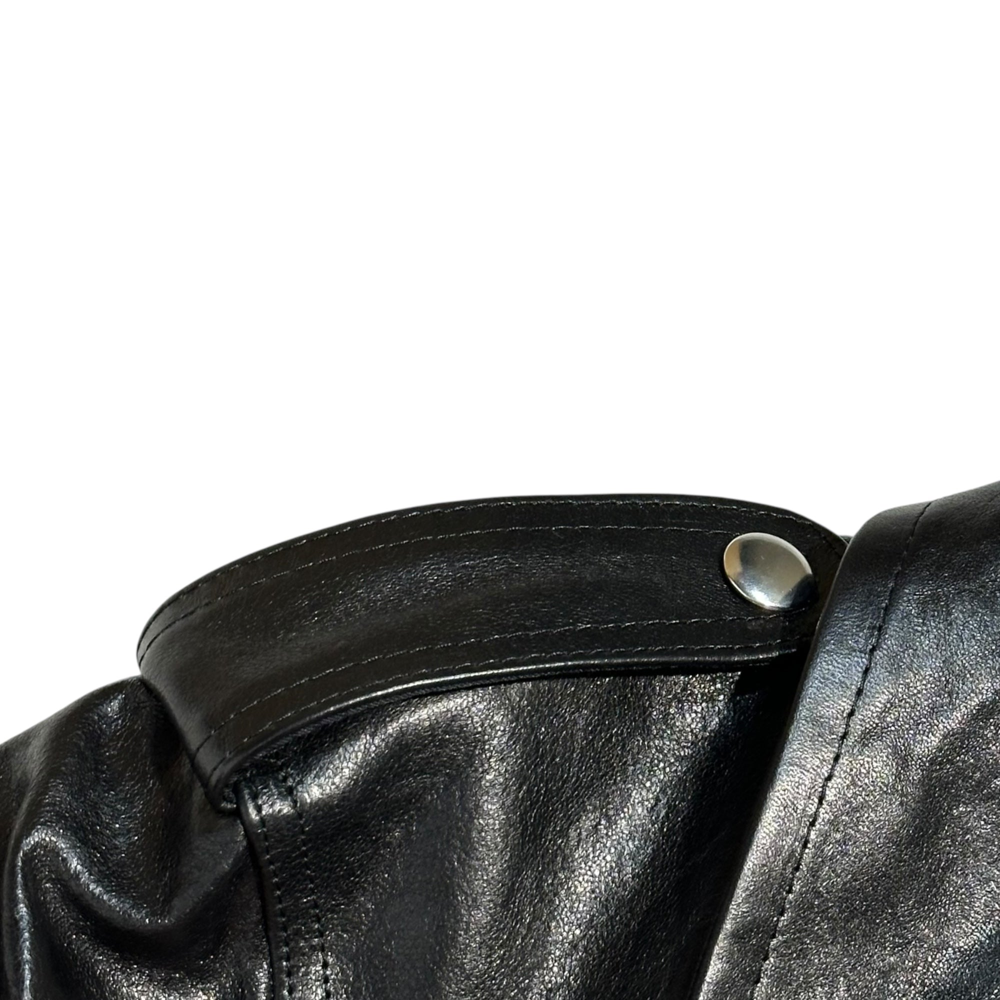 AURALEE(オーラリー) 25AW LAMB LEATHER RIDERS JACKET ラム レザー ライダース ジャケット A25AB02WX 4 ブラック 今季