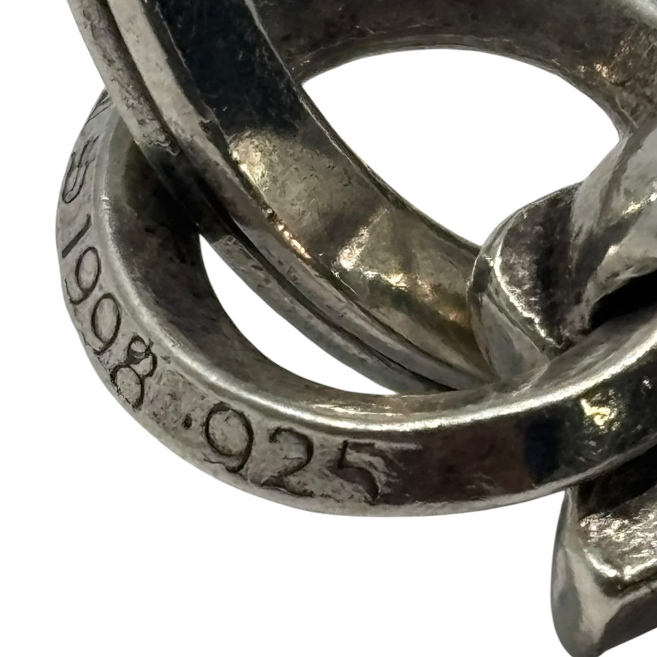 CHROME HEARTS(クロムハーツ) SMALL CH CROSS KEYRING with No5 DGGR スモール CH クロス キーリング ＆ ダガー シルバー チャーム ネックレス トップ 925 インボイス原本付