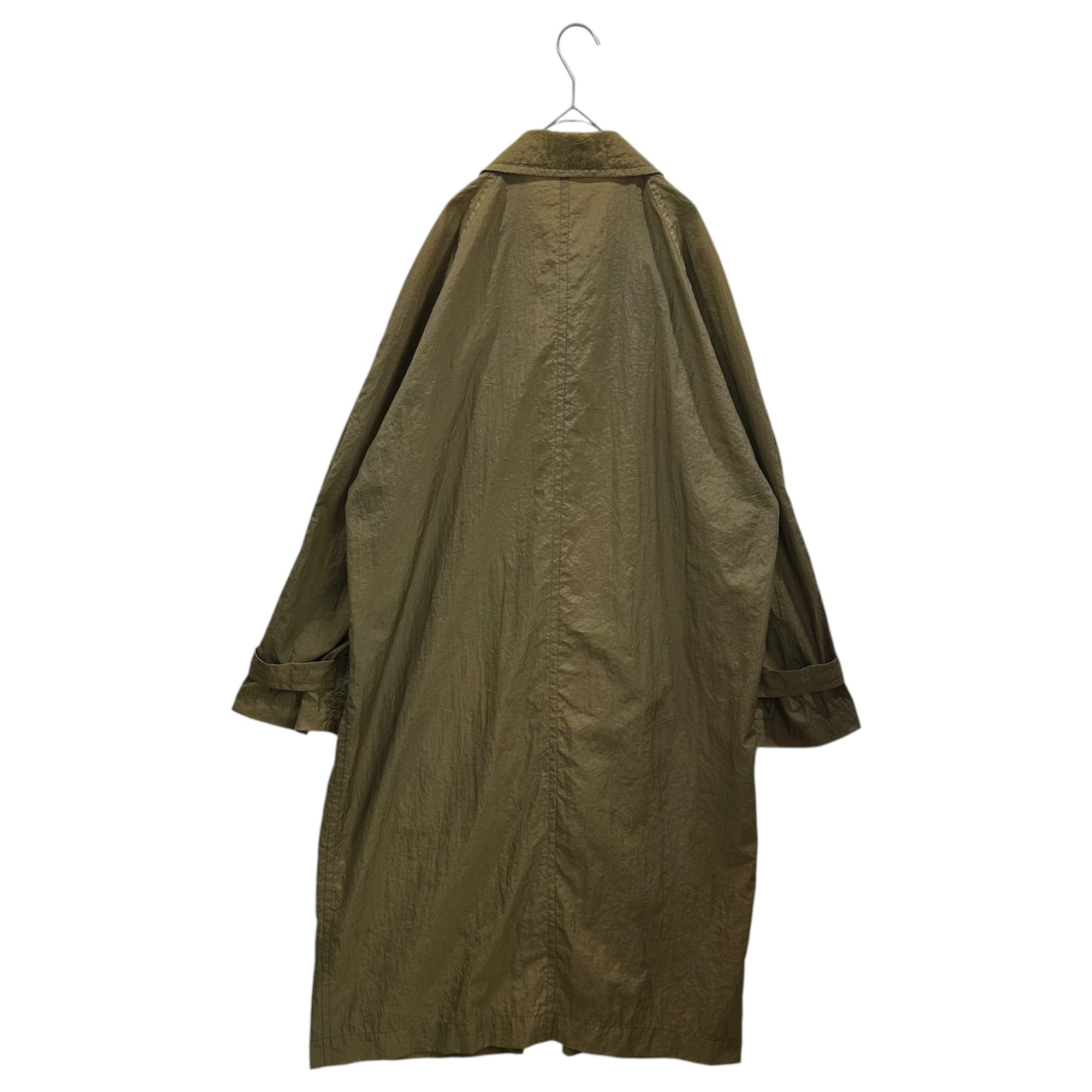 COMME des GARCONS HOMME(コムデギャルソンオム) 1984SS-88SS Stand-up Collar Nylon Coat ステンカラー ナイロン コート HC-020030 M オリーブ 80's 80年代 アーカイブ