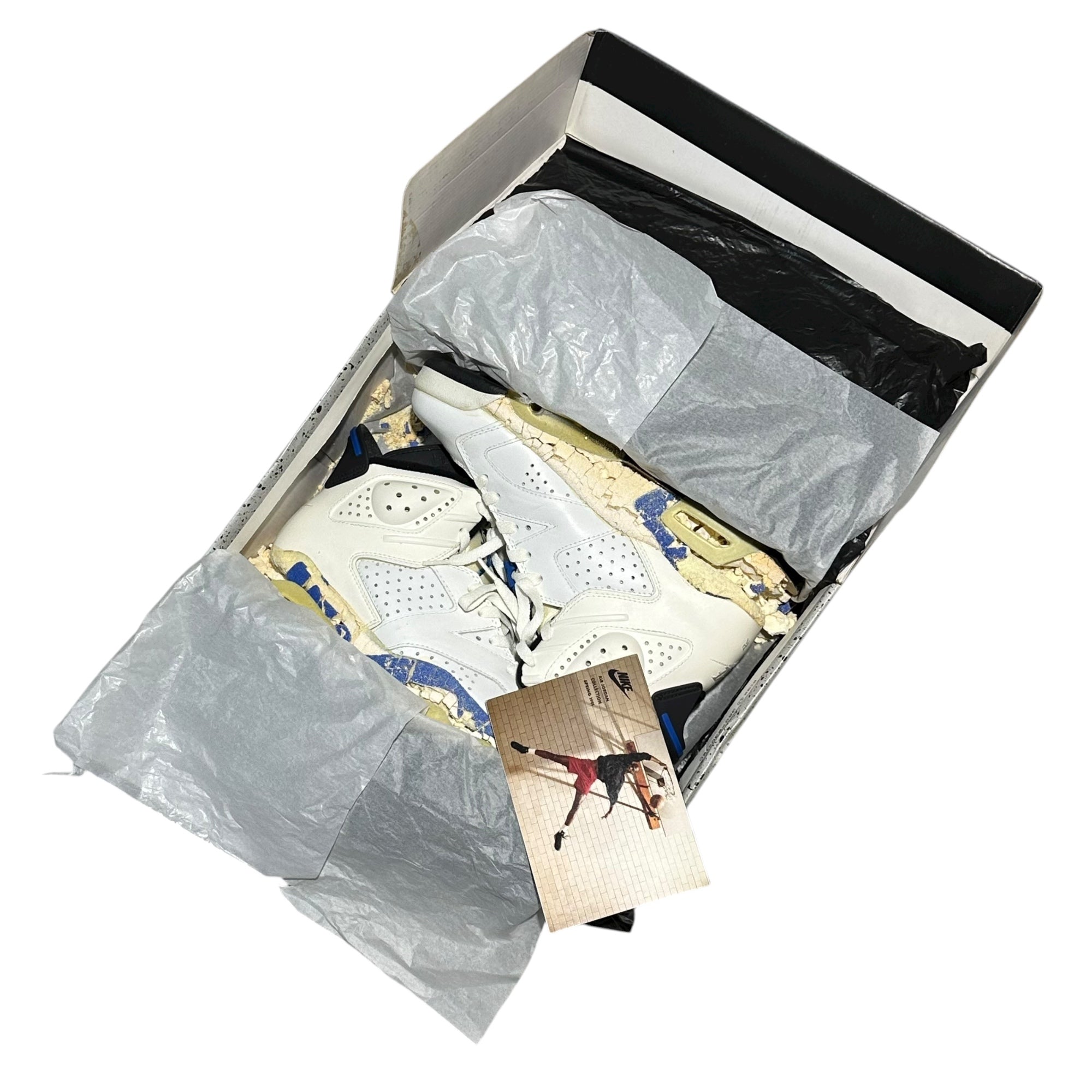 NIKE(ナイキ) 1991 Air Jordan 6 "Sport Blue" エアジョーダン 6 スポーツブルー 4392 27cm ホワイト×ブルー 90's 90年代 ヴィンテージ スニーカー