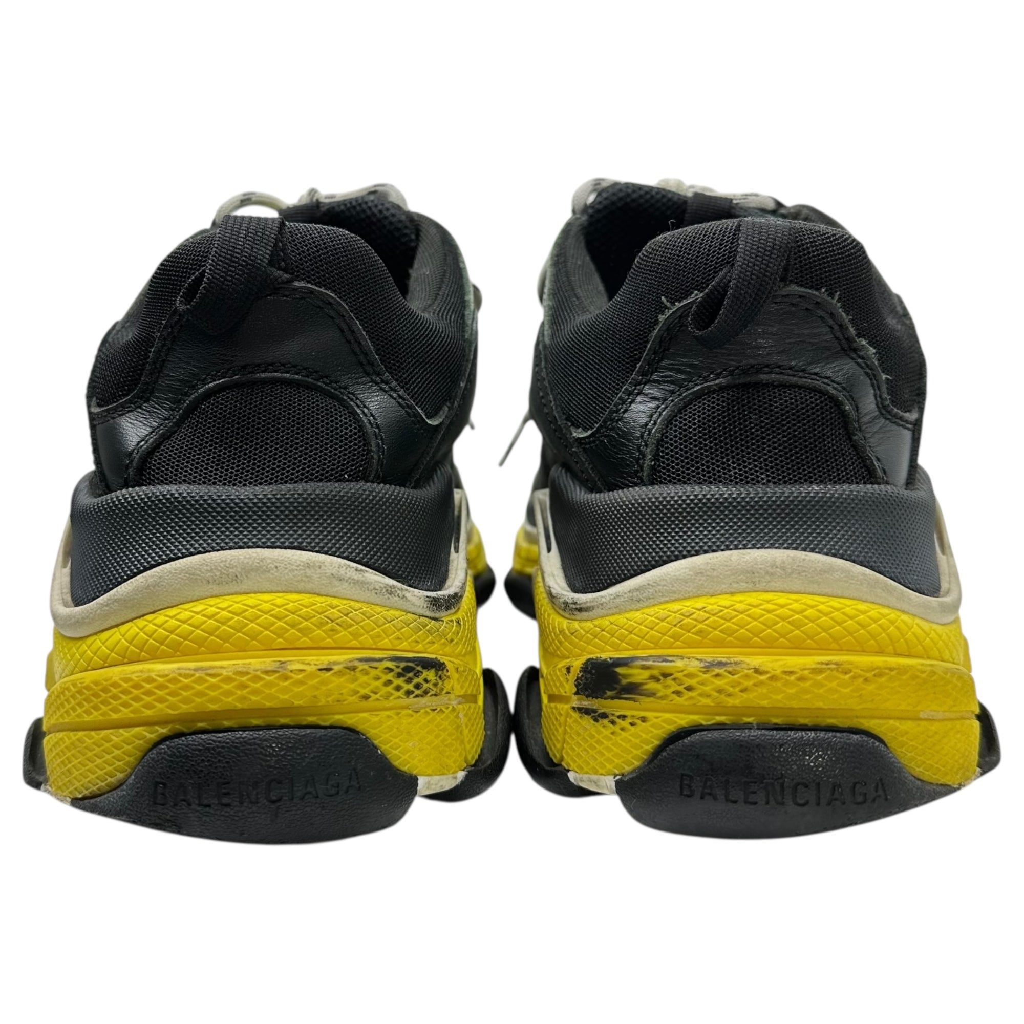 BALENCIAGA(バレンシアガ) TripleS Black Yellow White トリプルS 534162 27cm ブラック×イエロー×ホワイト 厚底 スニーカー