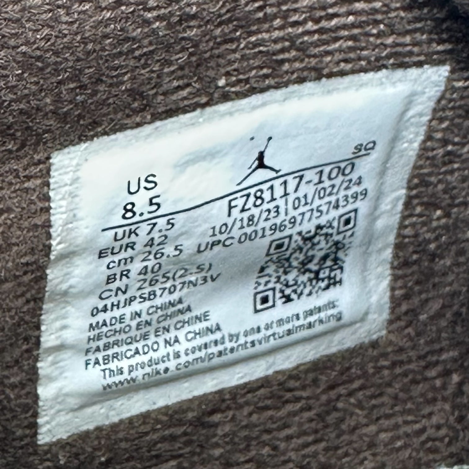 NIKE×Travis Scott(ナイキ×トラヴィススコット) Jordan Jumpman Jack TR "Sail and Dark Mocha" ジョーダン ジャンプマンジャック TR セイル アンド ダークモカ FZ8117-100 26.5cm ホワイト×ブラウン