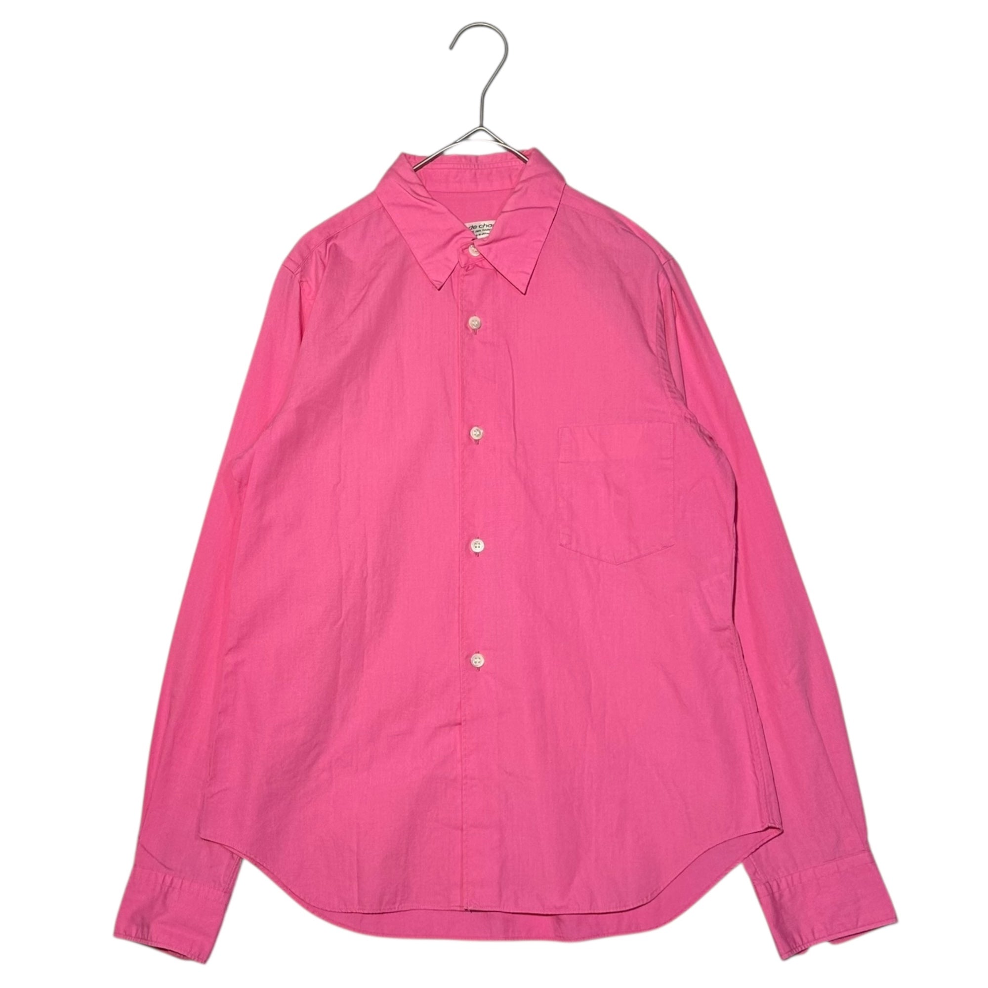 robe de chambre COMME des GARCONS(ローブドシャンブルコムデギャルソン) 01SS Cotton Regular Collar L/S Shirt コットン レギュラー カラー 長袖 シャツ RB-04007S S ピンク AD2000