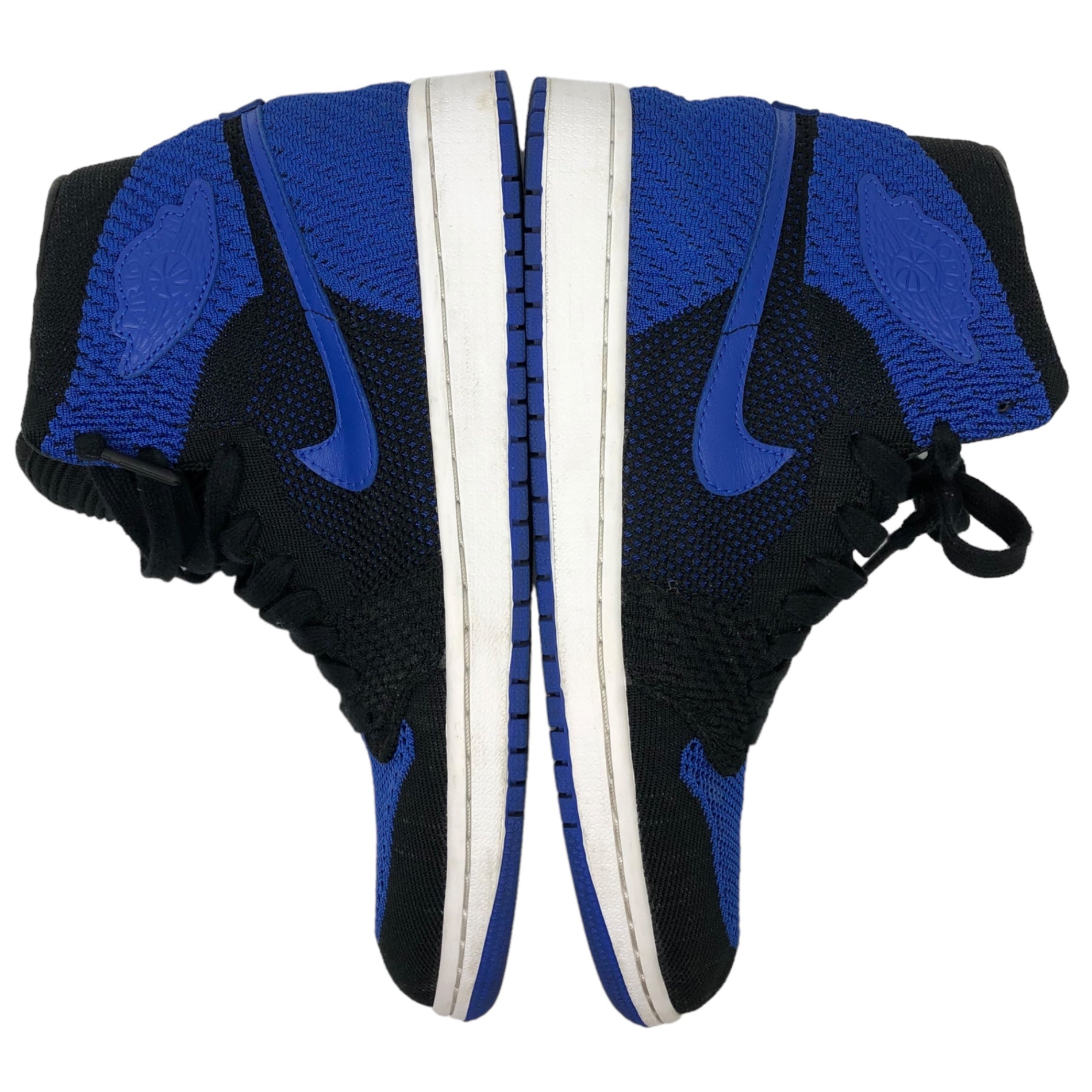 NIKE(ナイキ) AIR JORDAN 1 RETRO HI FLYKNIT エアジョーダンワン レトロ ハイ フライニット 919704-006 27.5cm BLACK/GAME ROYAL-WHITE ブラック ゲーム ロイヤル ホワイト 箱付