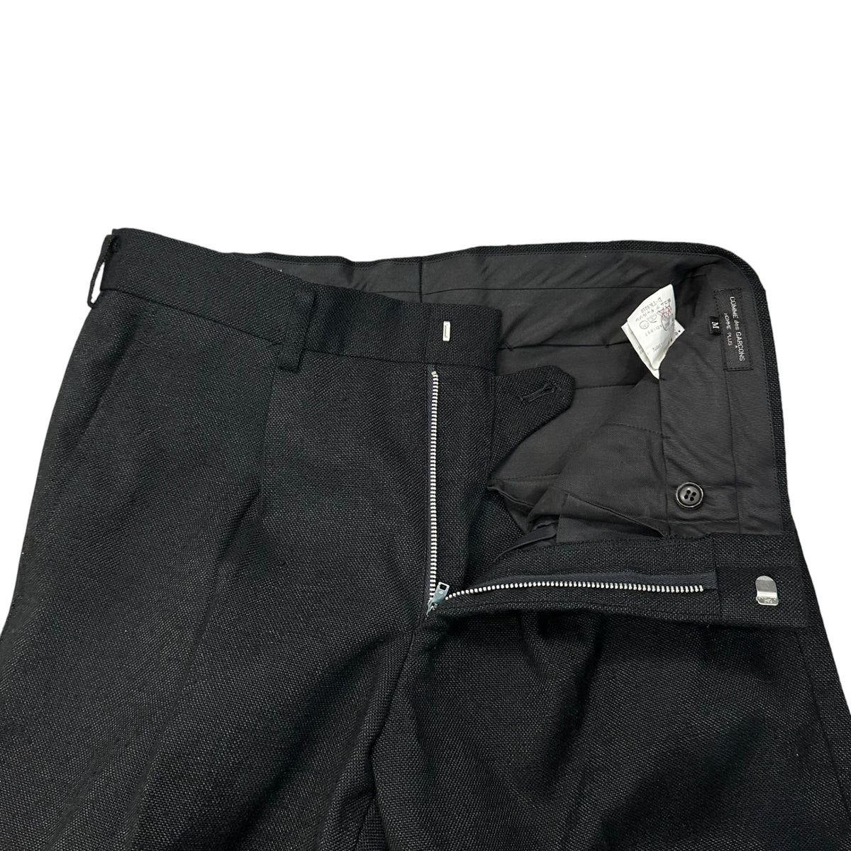 COMME des GARCONS HOMME PLUS(コムデギャルソンオムプリュス) 1998SS New Natural Collection High-Density Polyester Suit Set ニューナチュラル期 高密度 ポリエステル セットアップ スーツ JKT:PJ-10002 BOTTOMS:PP10001 M ブラック AD1997