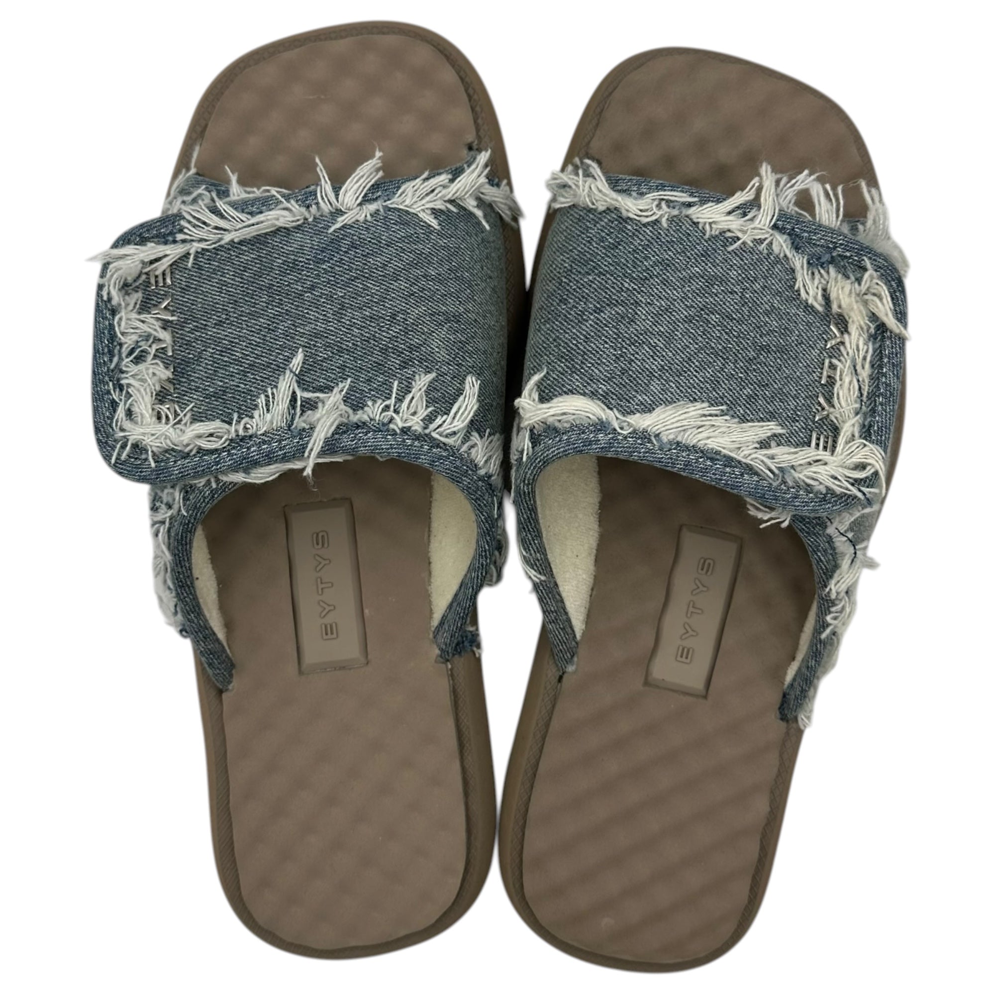 EYTYS(エイティーズ) ALESSA DNM Sandals デニム 厚底 サンダル F311001 27.4cm インディゴ×ベージュ